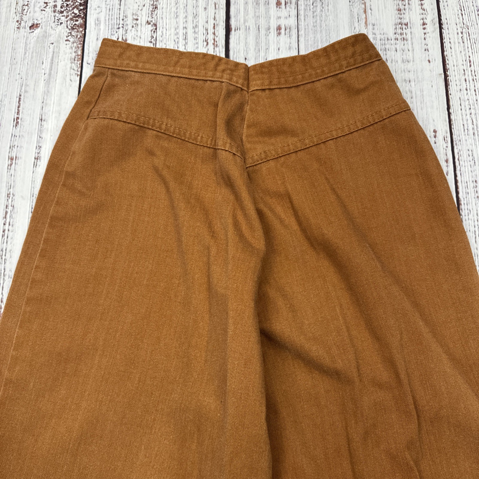 VTG 70’s High Waist Bell Bottoms Womens Sz. 22×30 Copper !See Description!