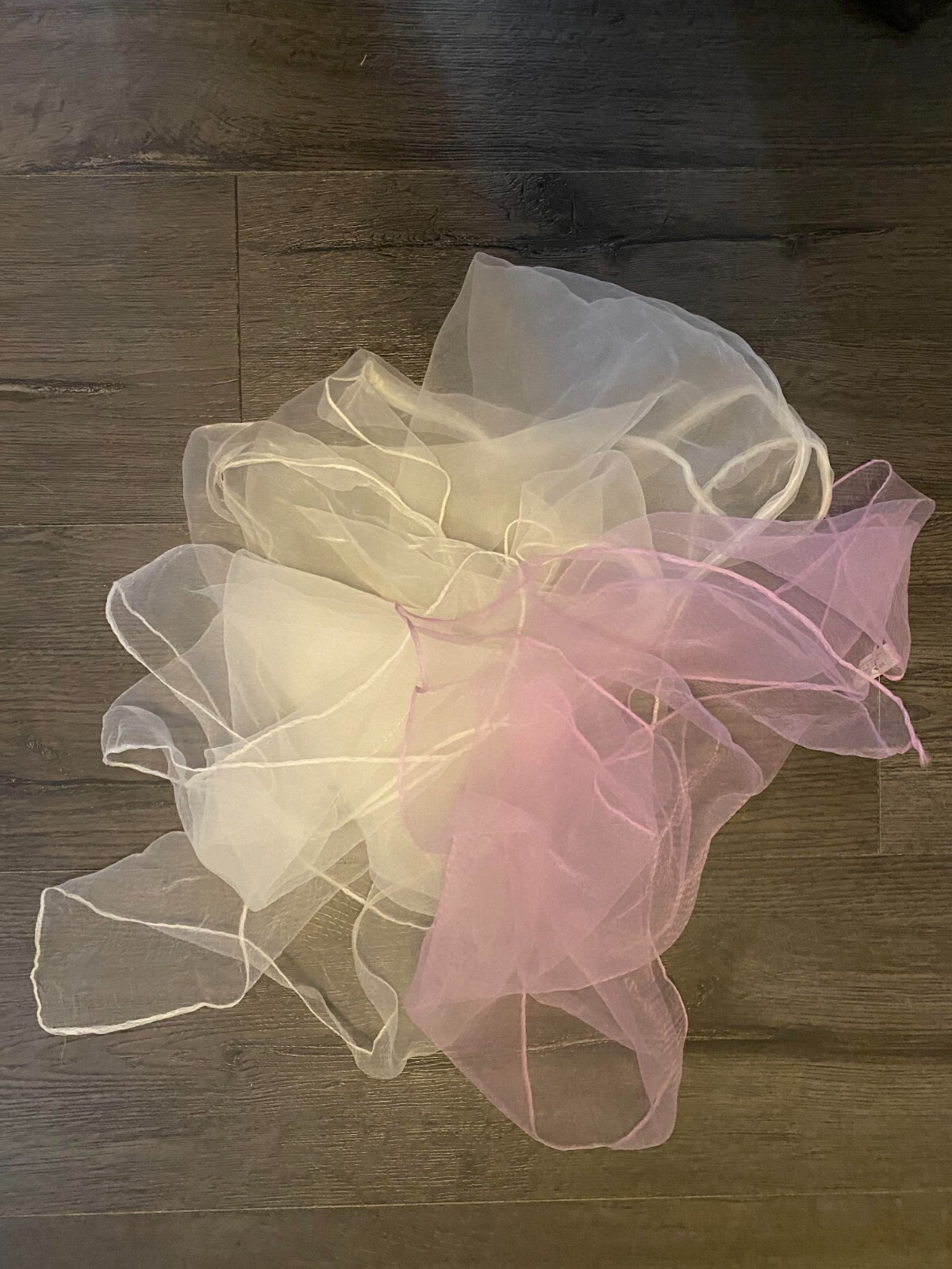 Vintage Sheer Scarves Lot of 3 1950s Chiffon Type Nylon Colorful Variety MCM