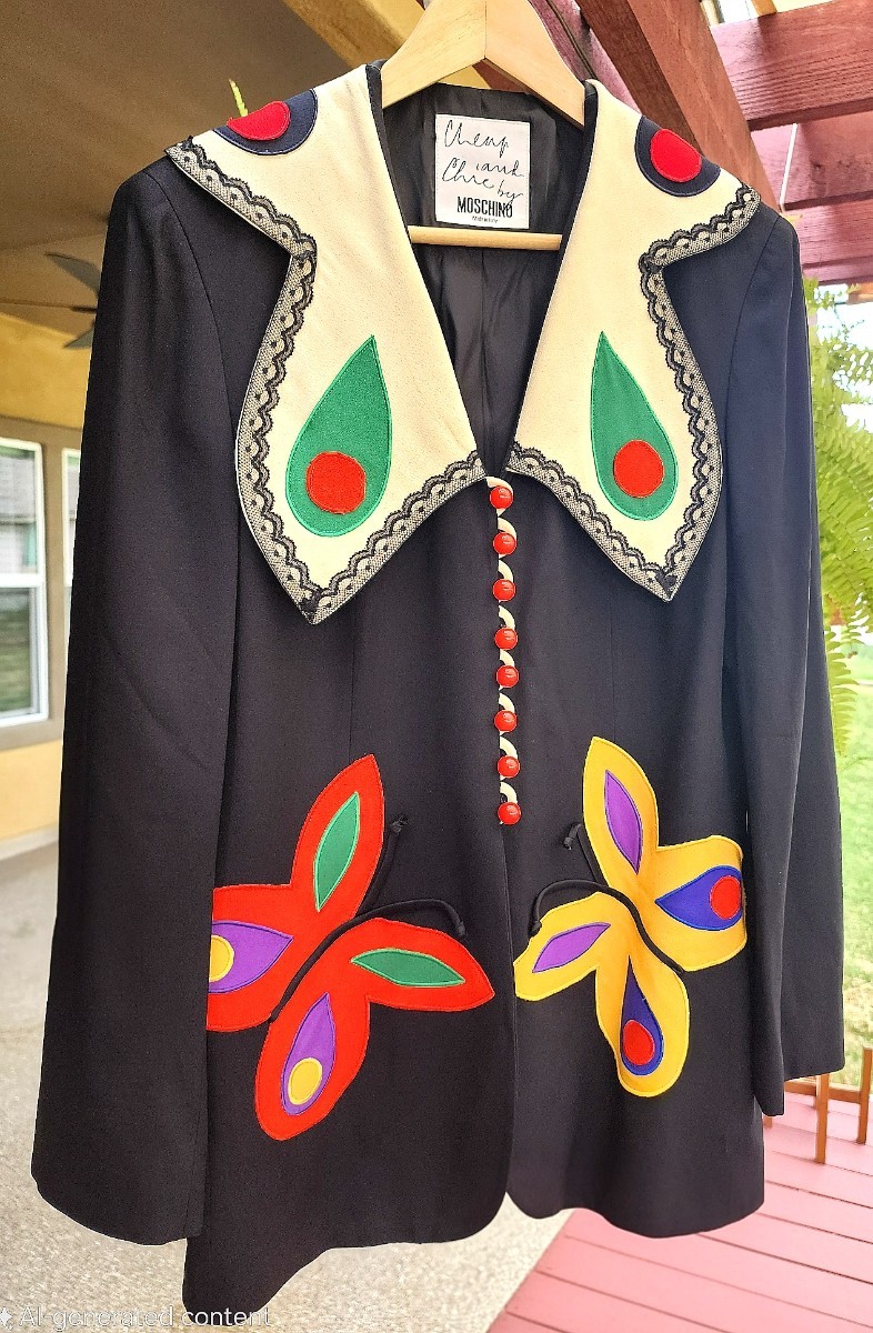 MOSCHINO Vintage (90s) Cheap & Chic Butterfly Jacket