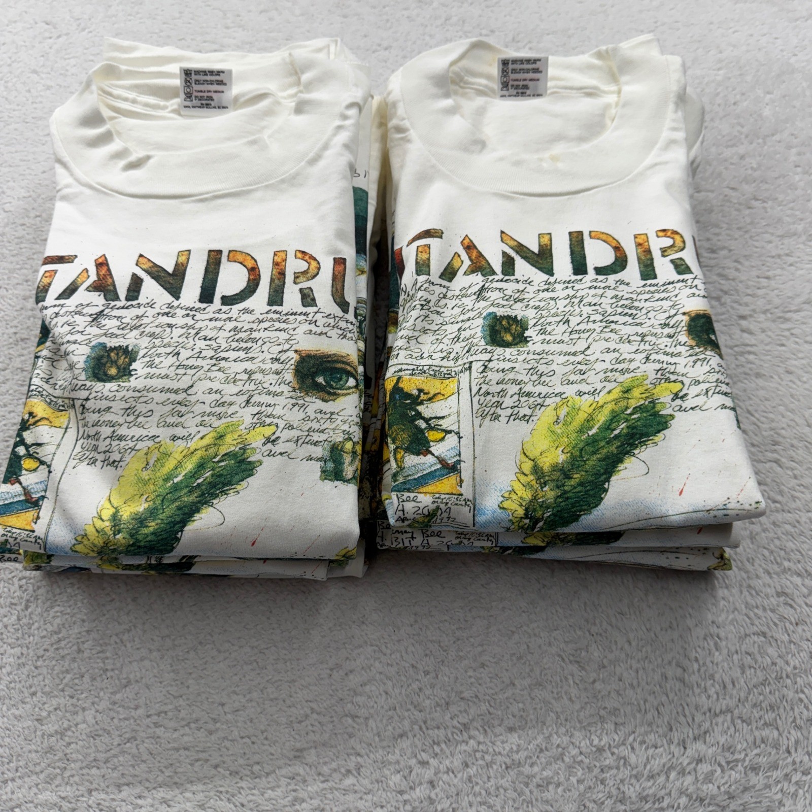 LOT OF 10! VTG 1992 Hit and Run T Shirt Bob Conge Graphic Single Stitch Mens M