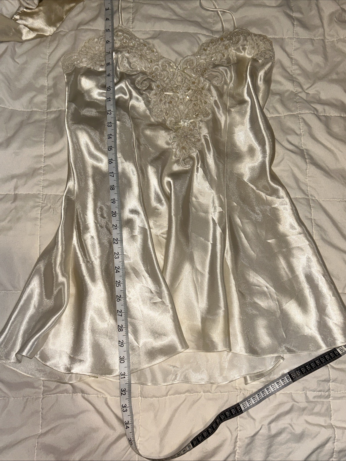 Vintage Frederick’s Of Hollywood White Lace Lingerie Bridal NIGHTGOWN