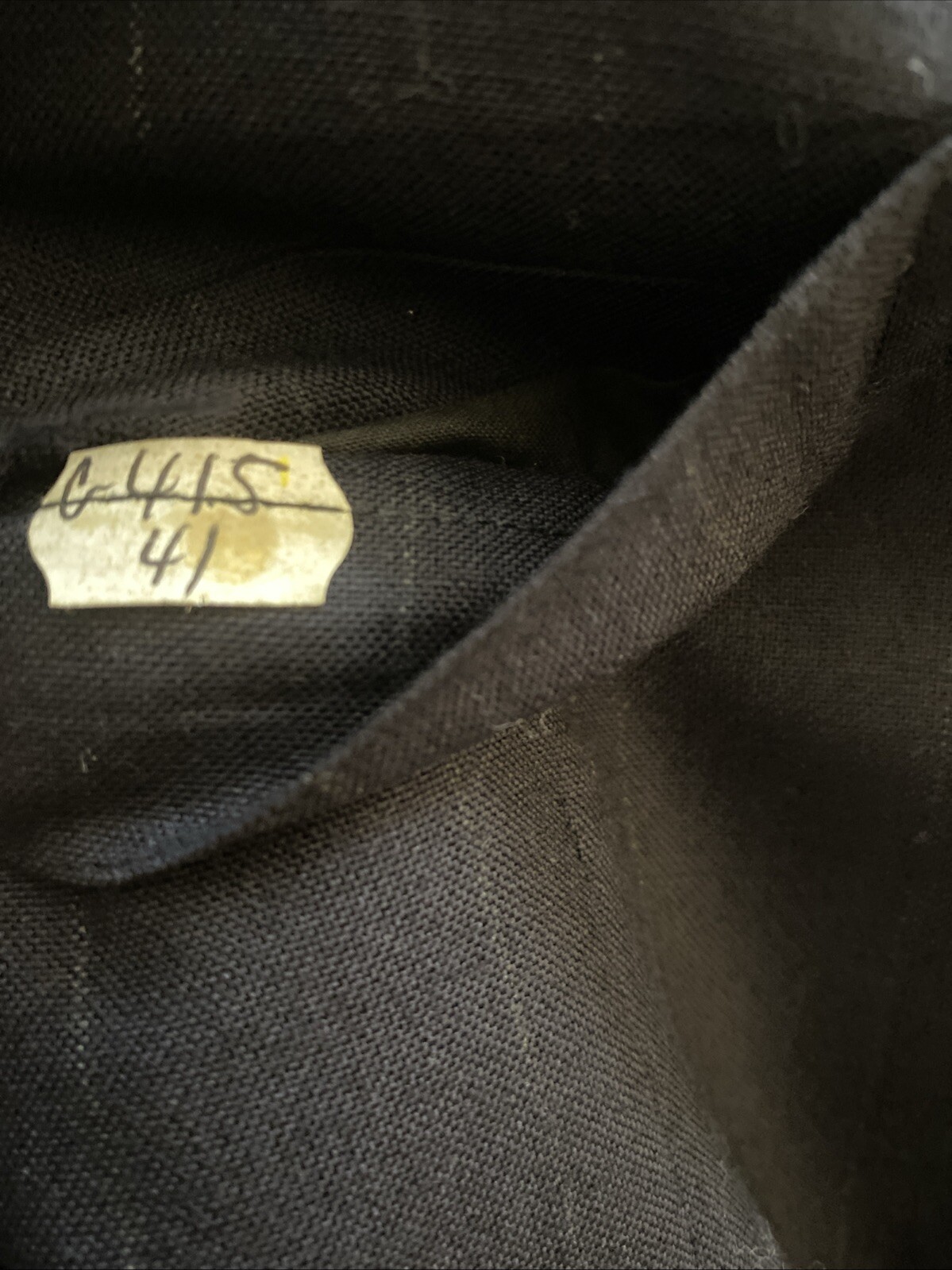 Vtg SOUTHWICK Navy Wool Chalk Stripe Double Breasted Peak Blazer Coat 41 Jacket