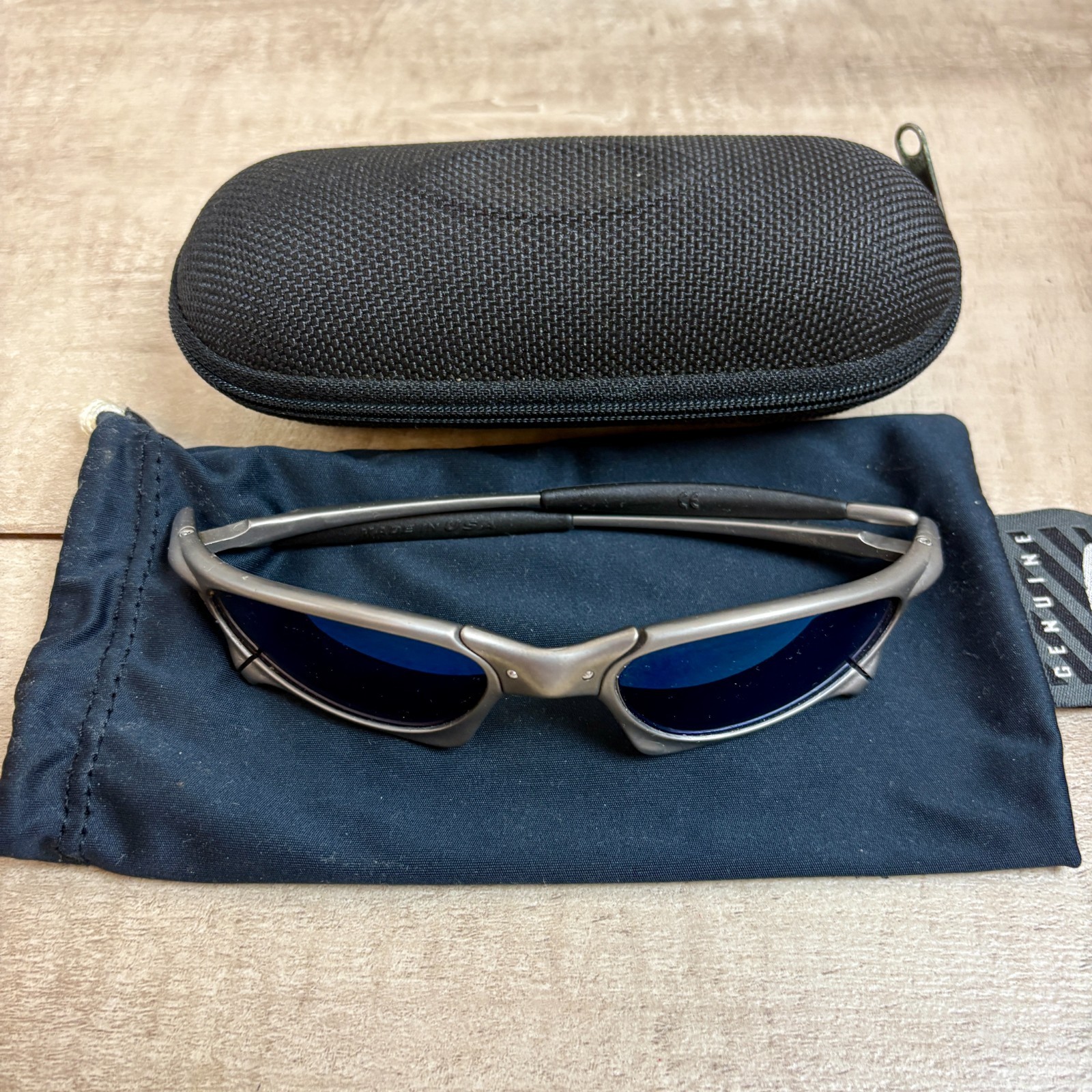 Oakley Authentic Vintage X metal Penny Titanium Ice Iridium with case Great con!