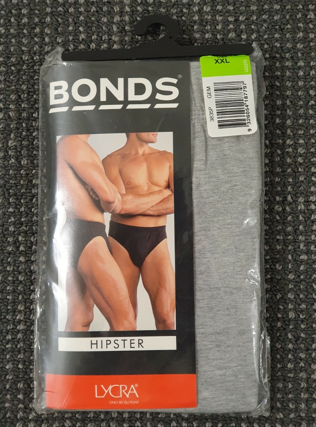 🔶️RARE VINTAGE MENS BONDS HIPSTER BRIEFS UNDERWEAR XXL 115-120CM GREY