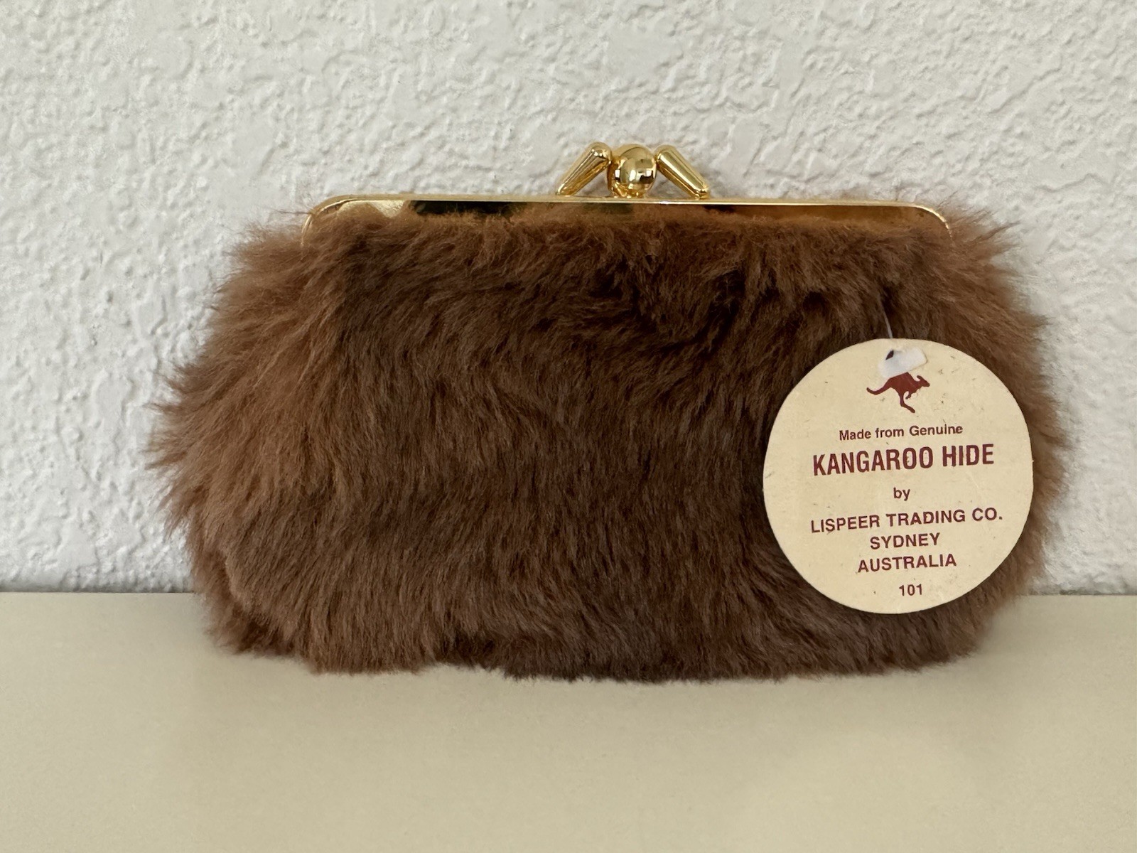 Lispeer Trading Australia Kangaroo Framed Double Kiss Lock Clutch Coin Purse