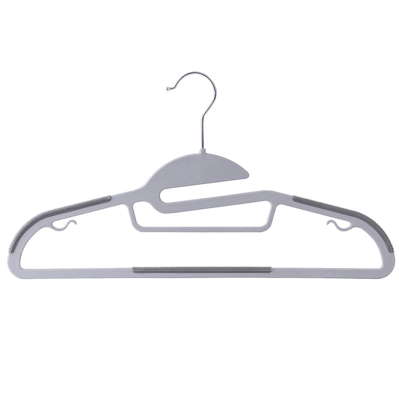 50 Pack Plastic Hangers Heavy Duty Non-Slip Clothes Hangers w/360° Swivel Hook