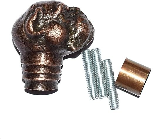 Copper Antique Finish Bulldog Head Handle Only For Wooden Walking Stick Cane