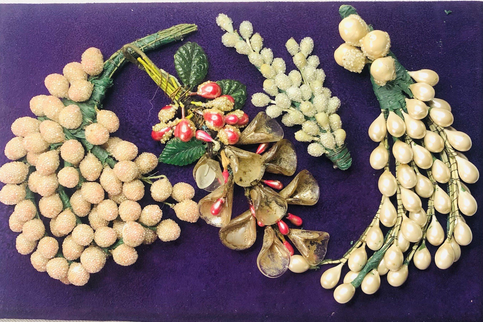 Vintage Flowers And Berries.. Accessories For Clothing Or Hats