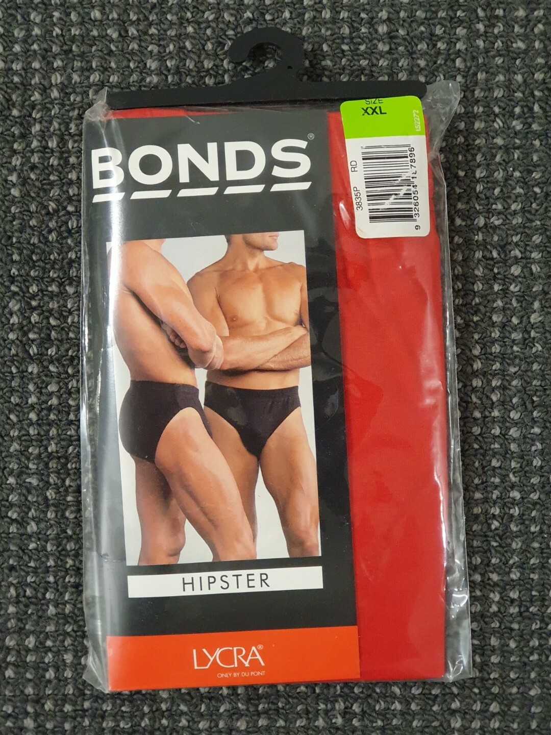 🔶️RARE VINTAGE MENS BONDS HIPSTER BRIEFS UNDERWEAR XXL 115-120CM RED
