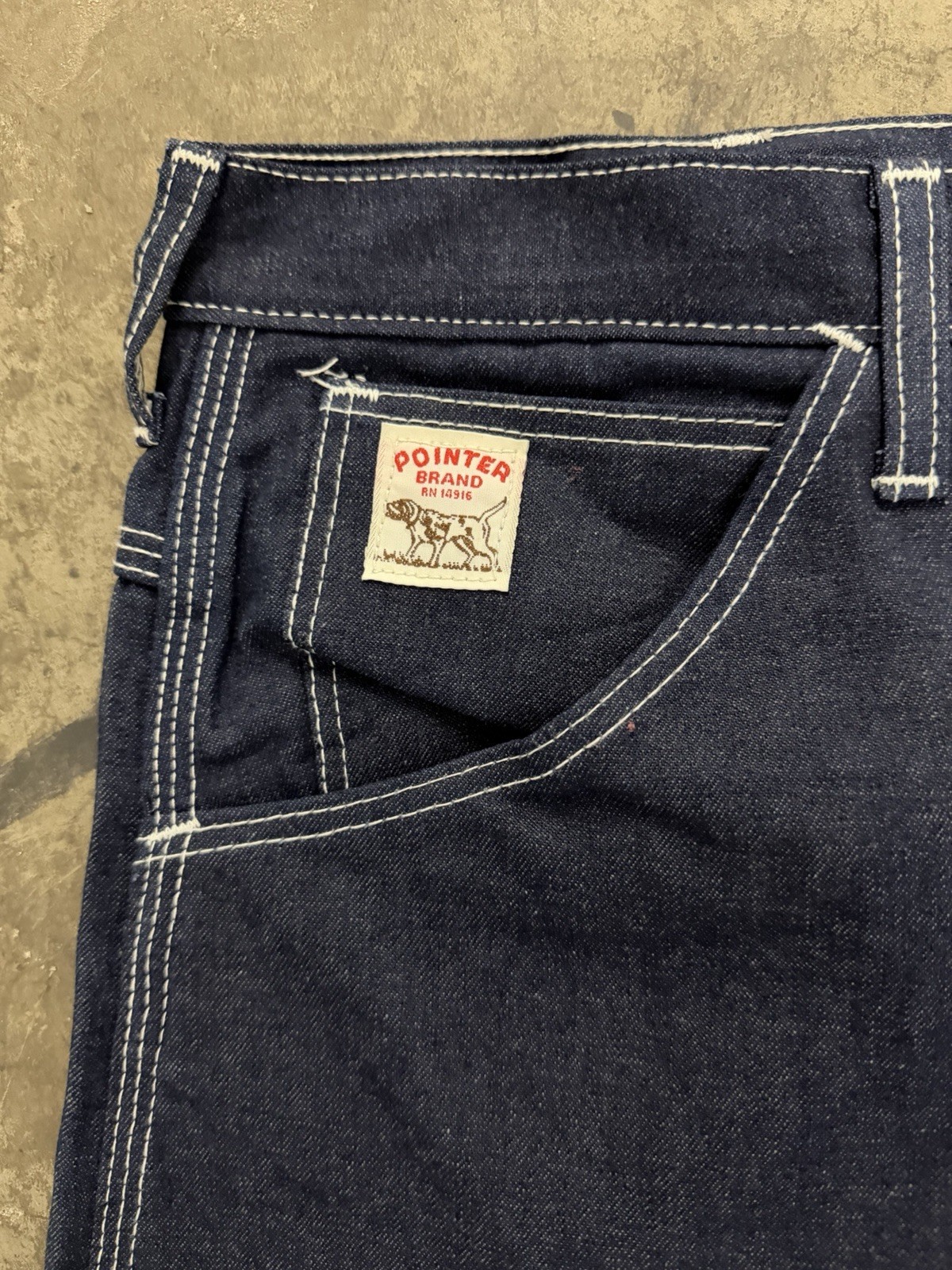 Vintage Pointer Brand USA Carpenter Jeans Lot 32 Denim 42×32 Deadstock