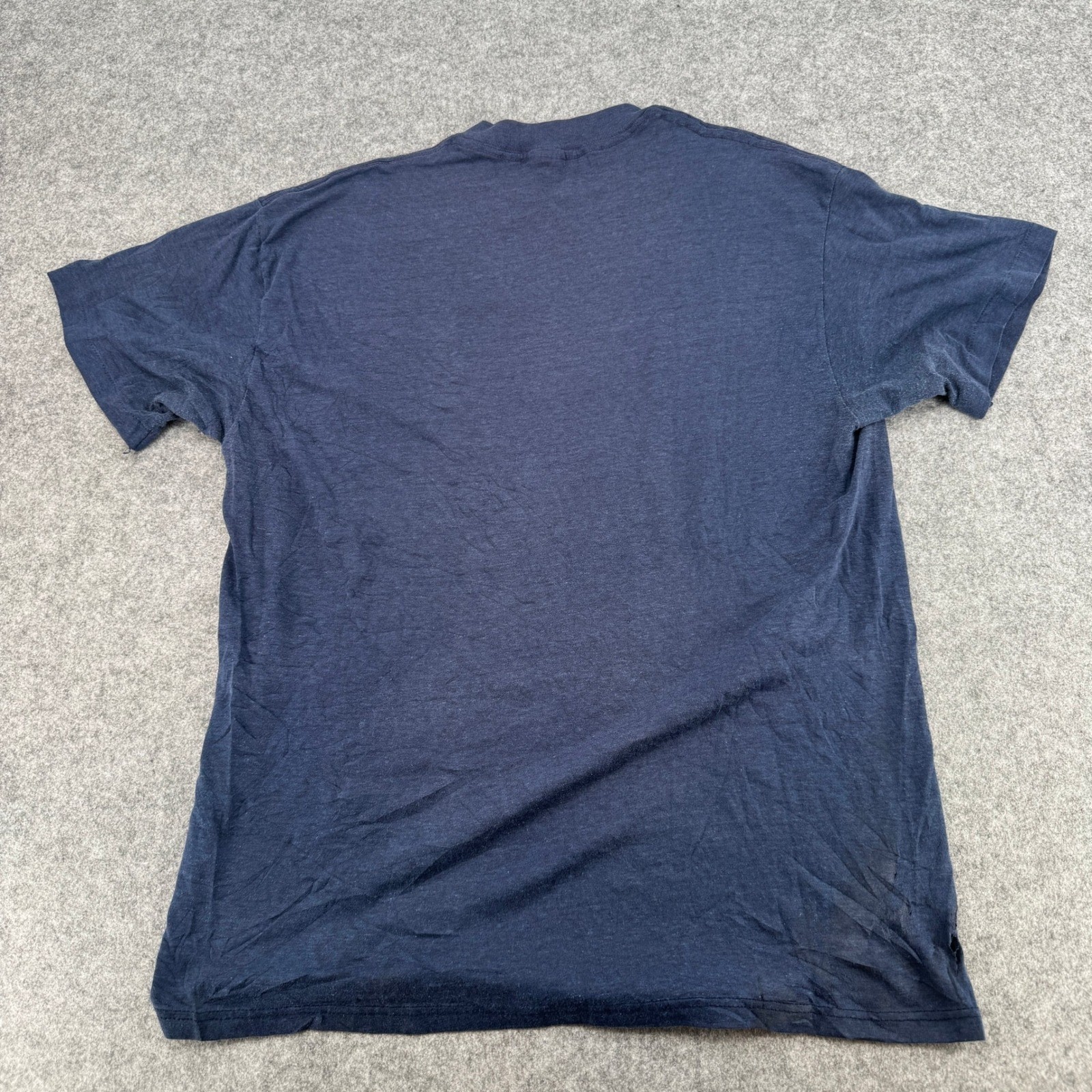 Vintage 1990 East Meadow Fire Dept 60 Years T-Shirt Navy Single Stitch Mens M
