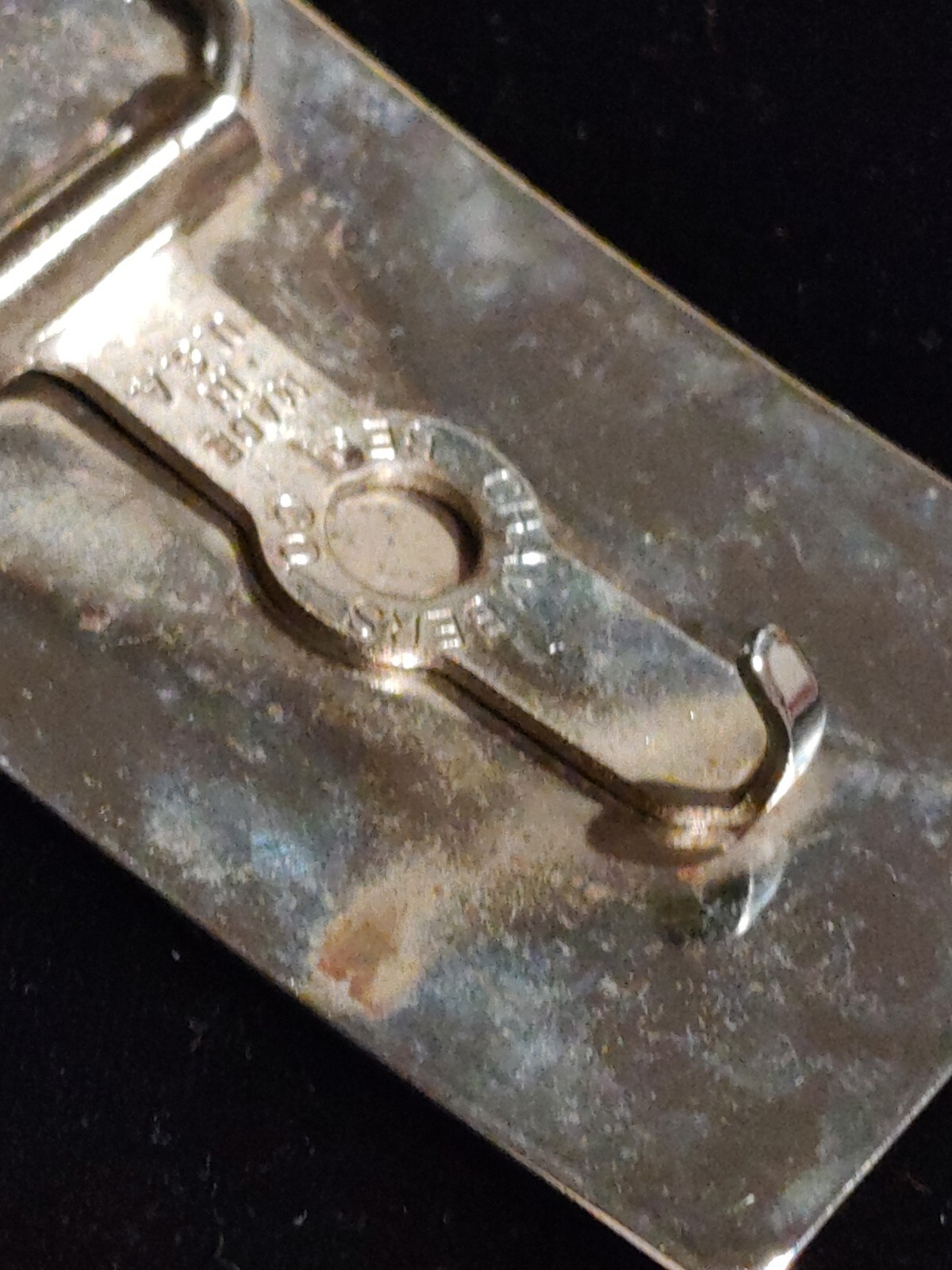 (28)Vintage Chambers Belt Co. usa Chrome Silver Tone Roadrunner Bird Belt Buckle