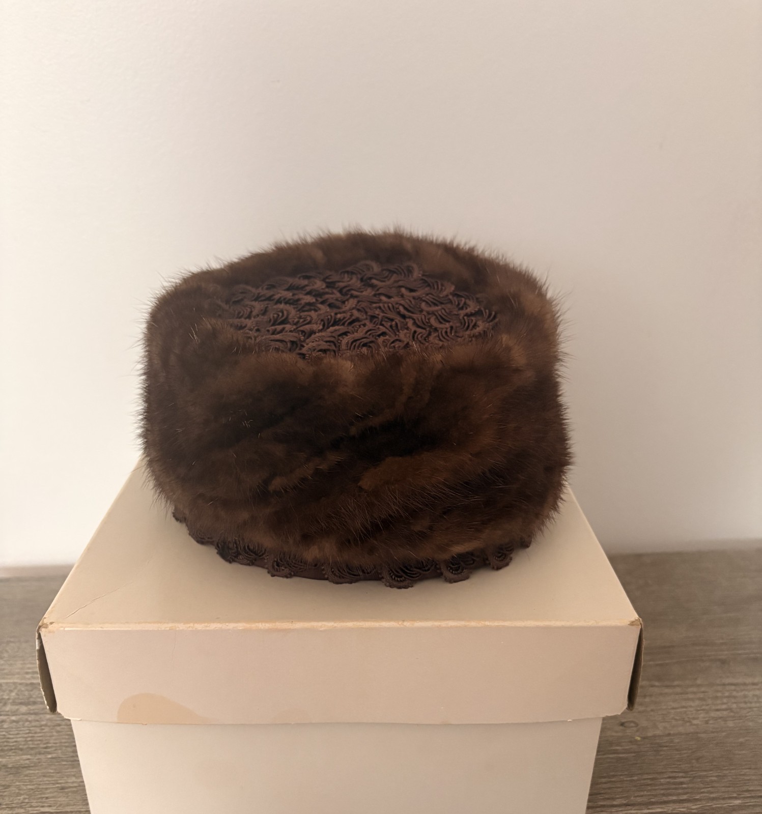 Vintage Mink Fur Hat by Mister T Exclusive w/ Original Meyers-Arnold Box
