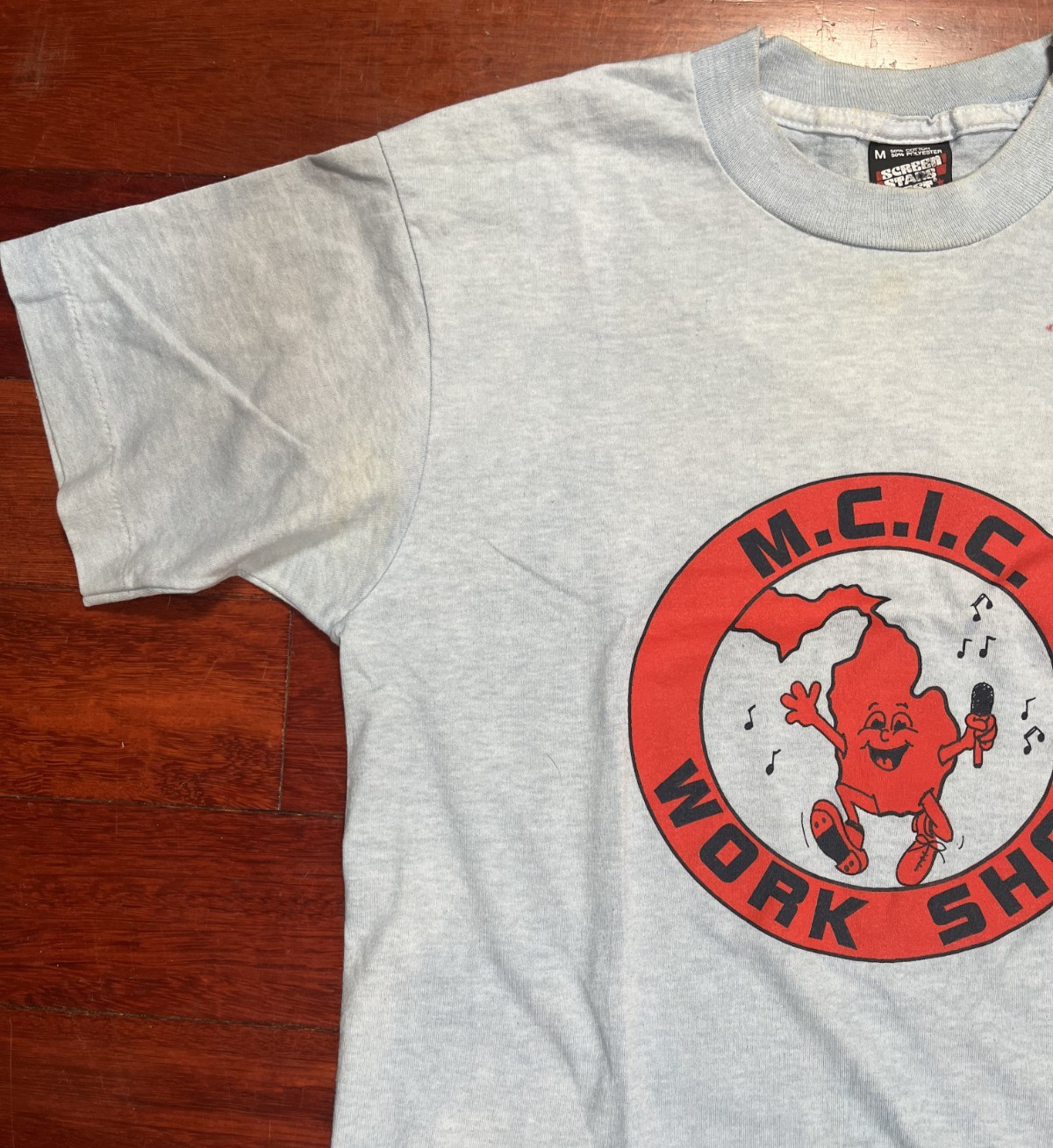 VTG 90s Screen Stars Best Single Stitch M.C.I.C. Workshop Steve Smith ’95 M USA