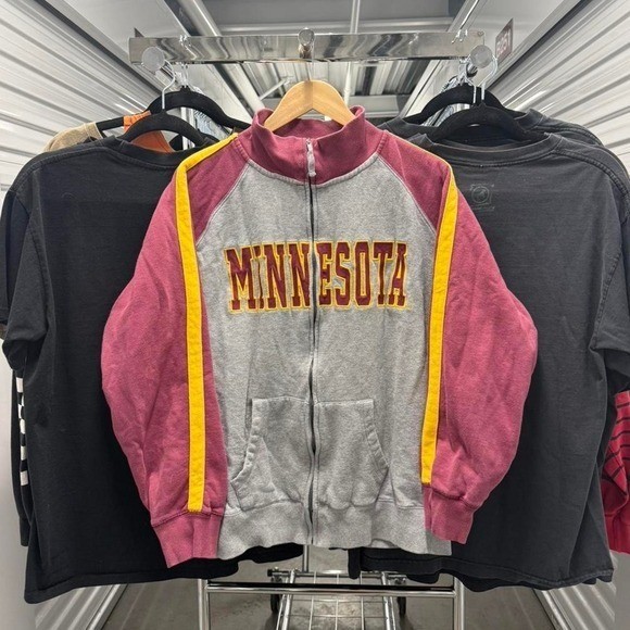 Vintage 2000’s Streetwear Essential Minnesota College Striped Sweater
