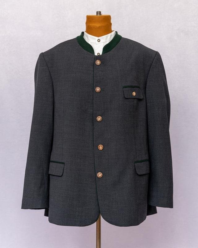 Men Luigi Morini Blazer Grey Polyester XXL-3XL