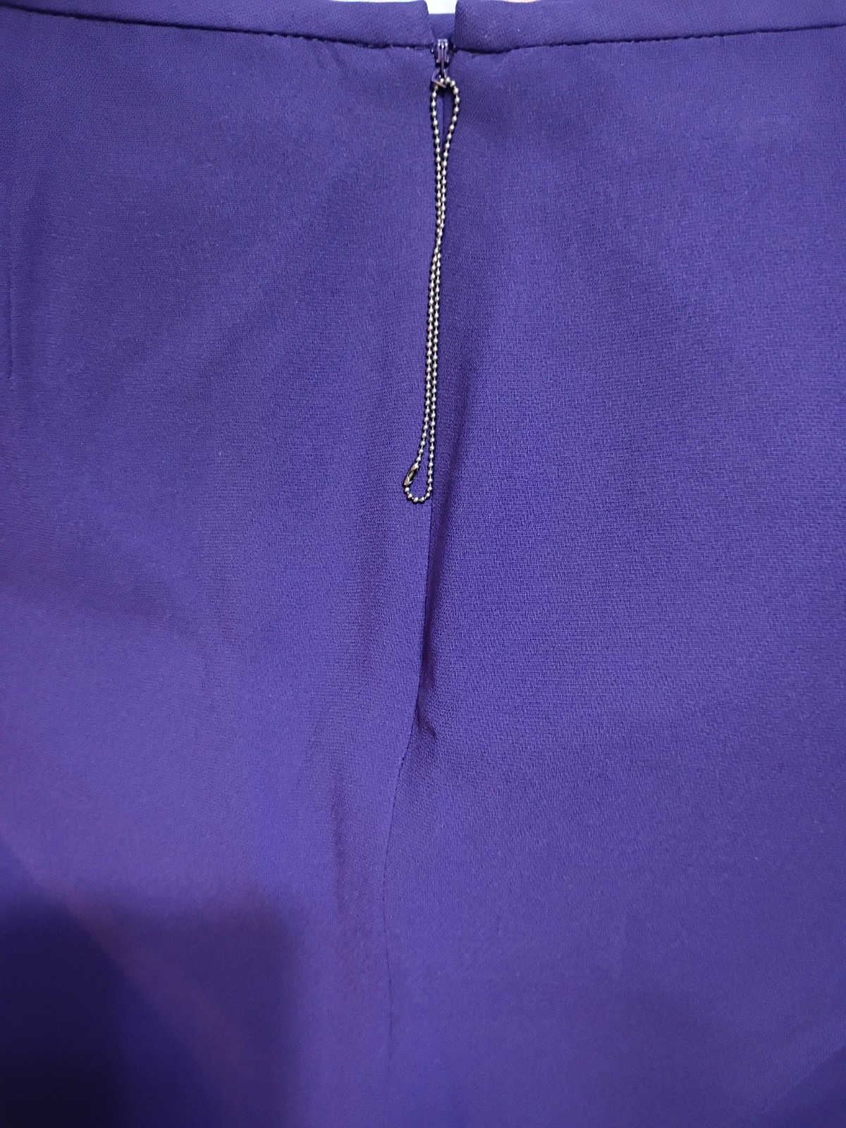 EVAN – PICONE Purple Lined Skirt Suit Long Sleeve Button Front Size 16 Front…