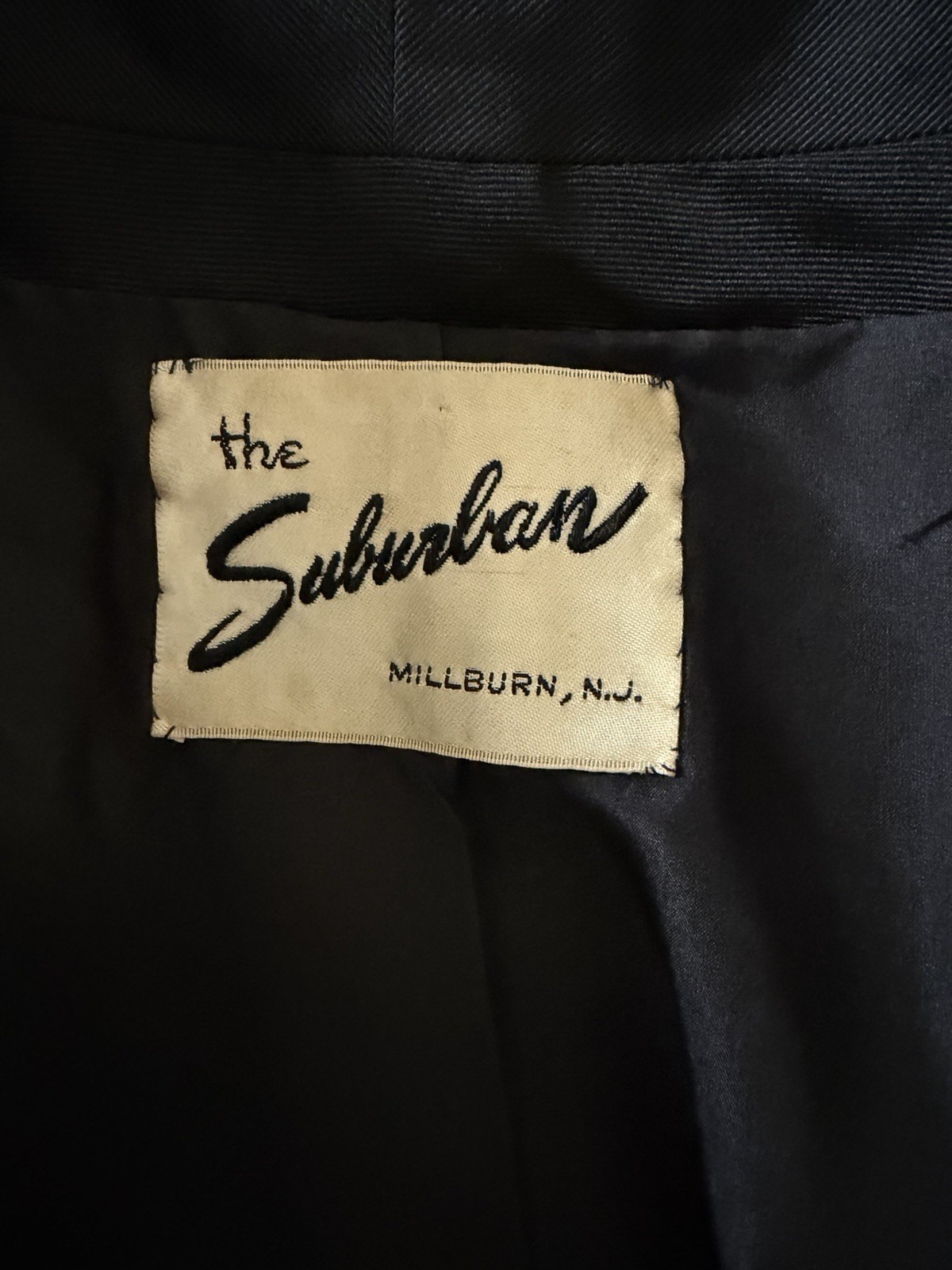 Vintage 1950s Black Tailored Skirt Suit With Cropped Jacket By Helen Rose