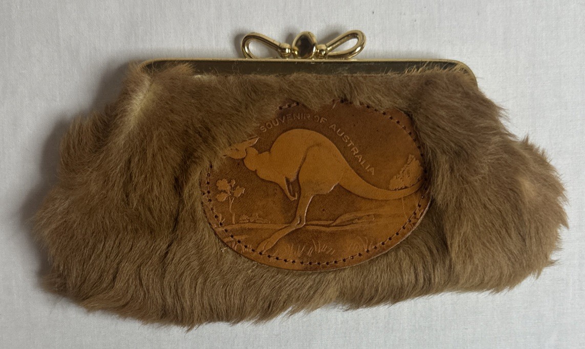 Vintage Australian Kangaroo Fur Coin Purse