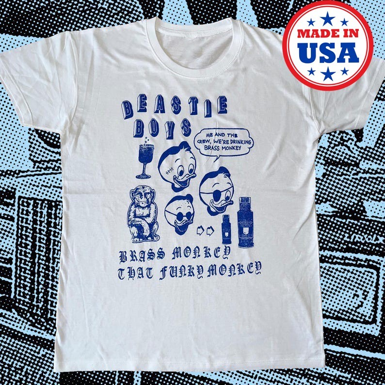 Retro Beastie Boys Brass Monkey Gift For Fans Unisex S-5XL Shirt Reprint SA67411