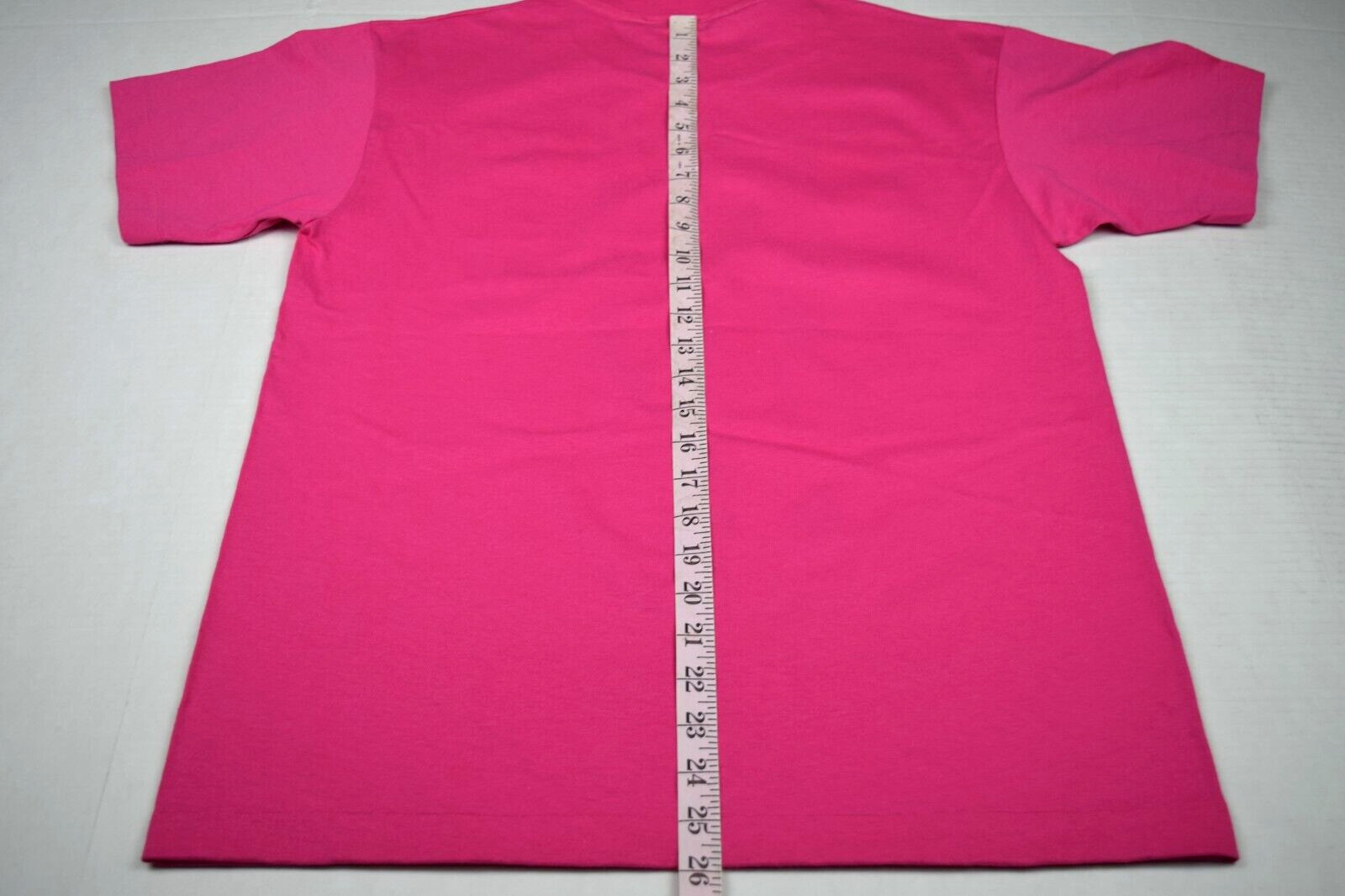 Vintage Minnie Mouse T-Shirt Size S/M 80s Magenta Minnie Jumps on Her Silhouette