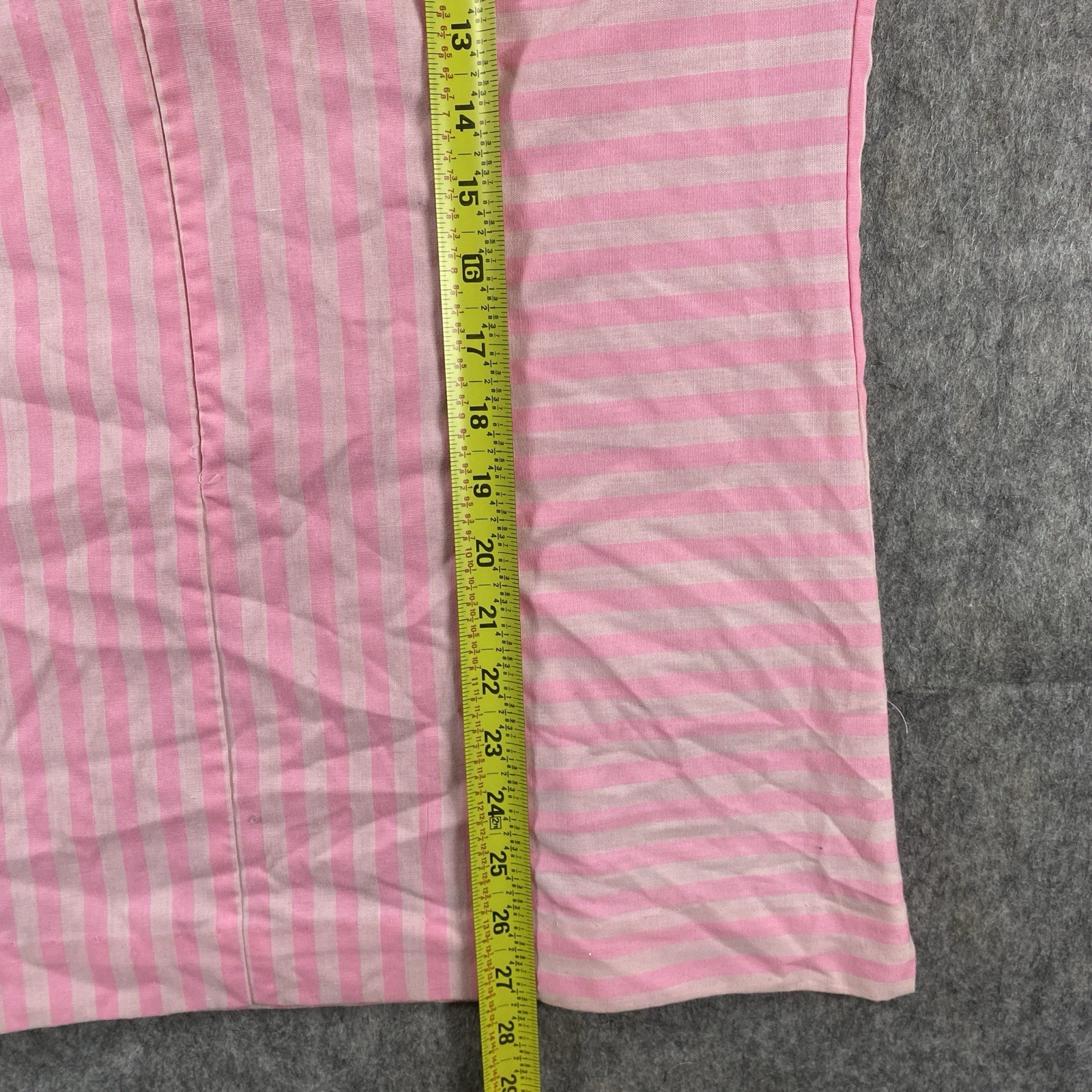 True Vintage Tem Tex Over Shirt Women’s 20×27 Rockabilly Pink Striped 1950s USA