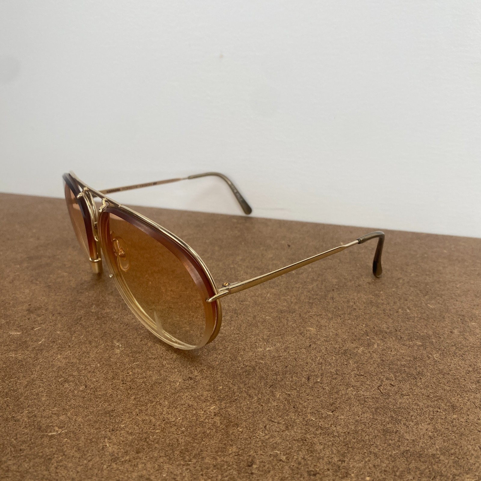 Vintage Carrera Porsche Design 5621-40 Unisex Aviator Gold Sunglasses