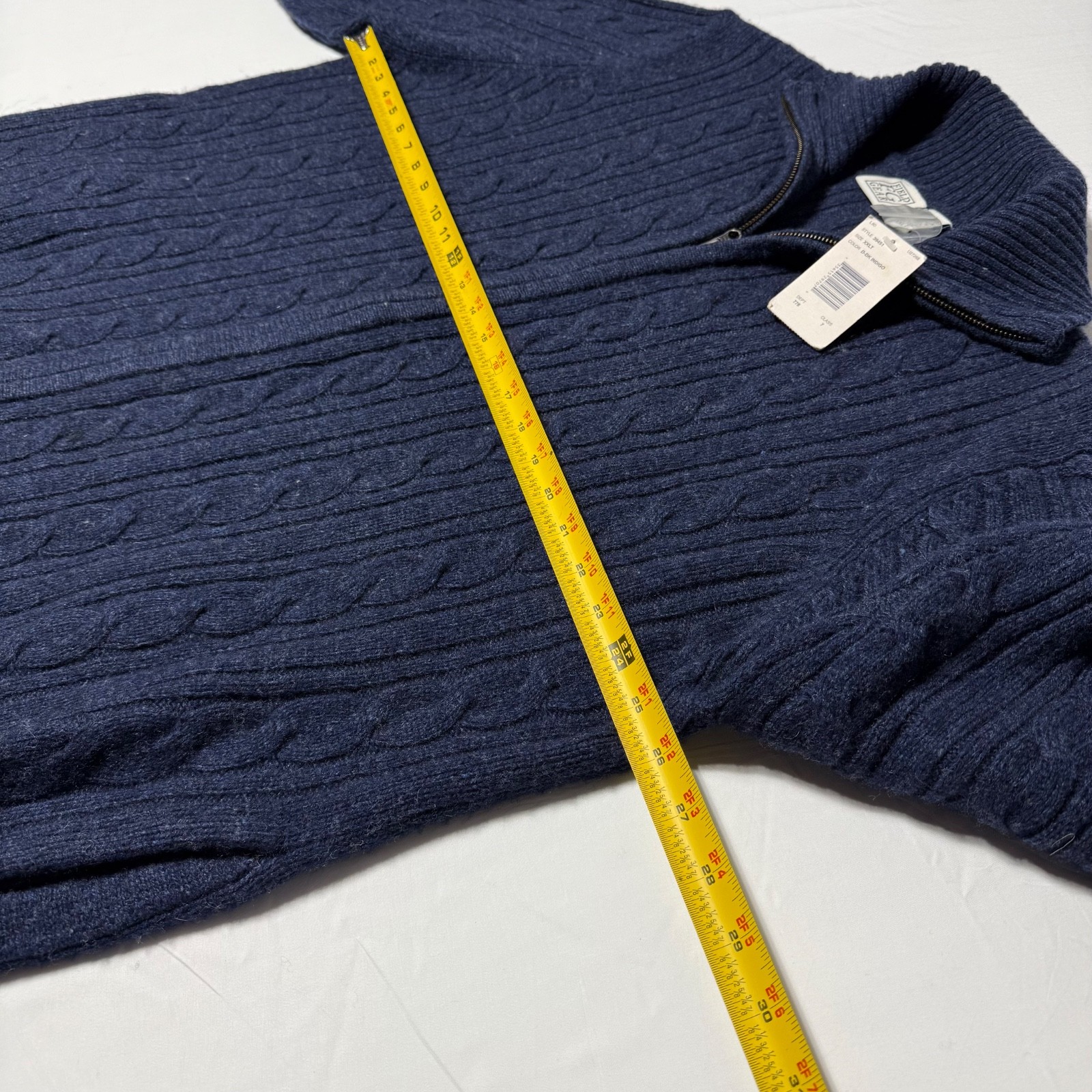 NWT Vintage Field Gear Wool Blend Cardigan Sweater Cable Knit Men’s Size XXLT