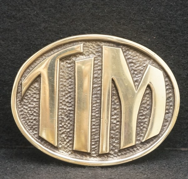WA21121 VINTAGE 1978 NAME ***TIM*** SOLID BRASS BELT BUCKLE