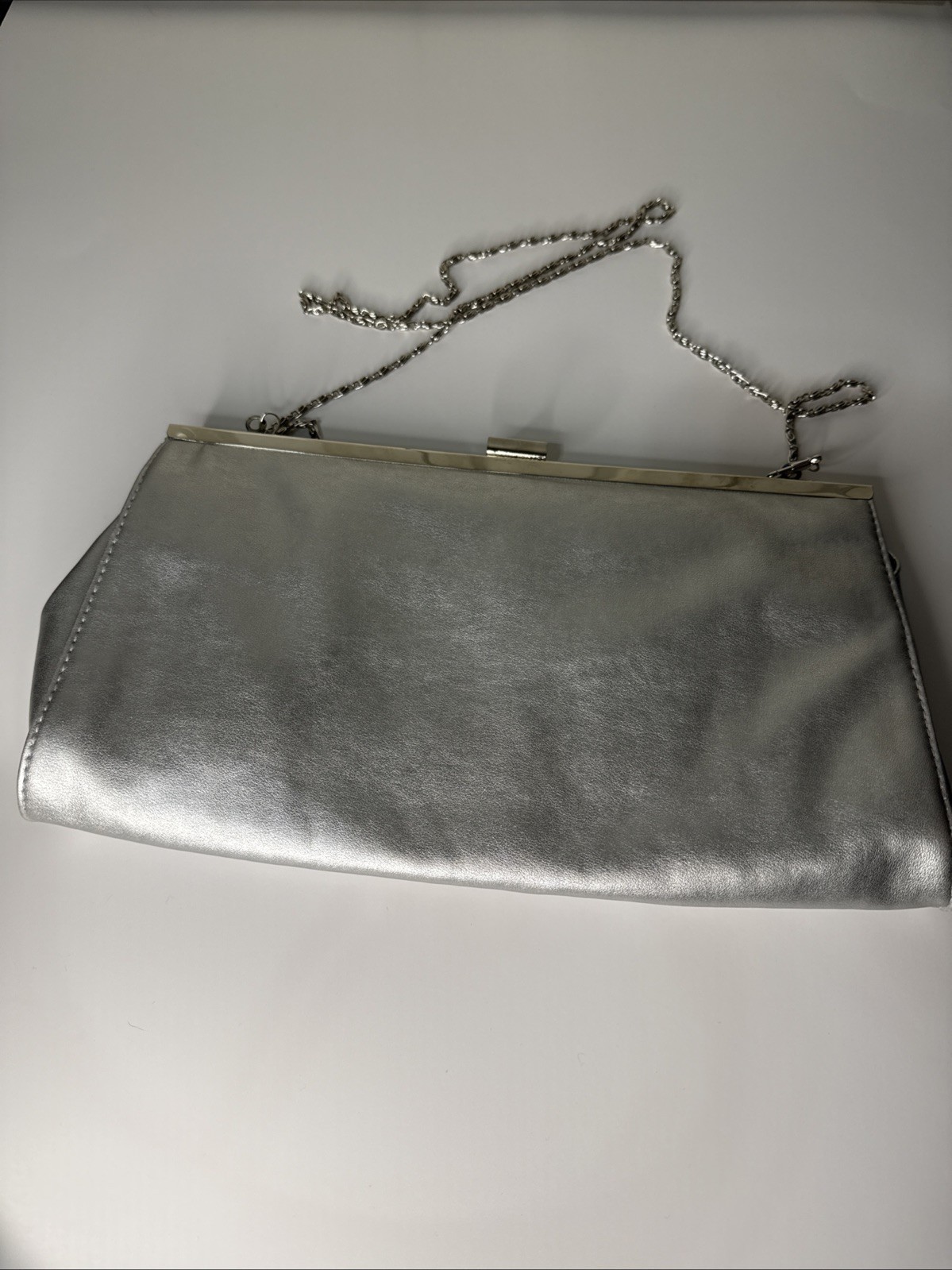 Gunne Sax Silver Evening Handbag Purse Crossbody Vintage Y2K Glam