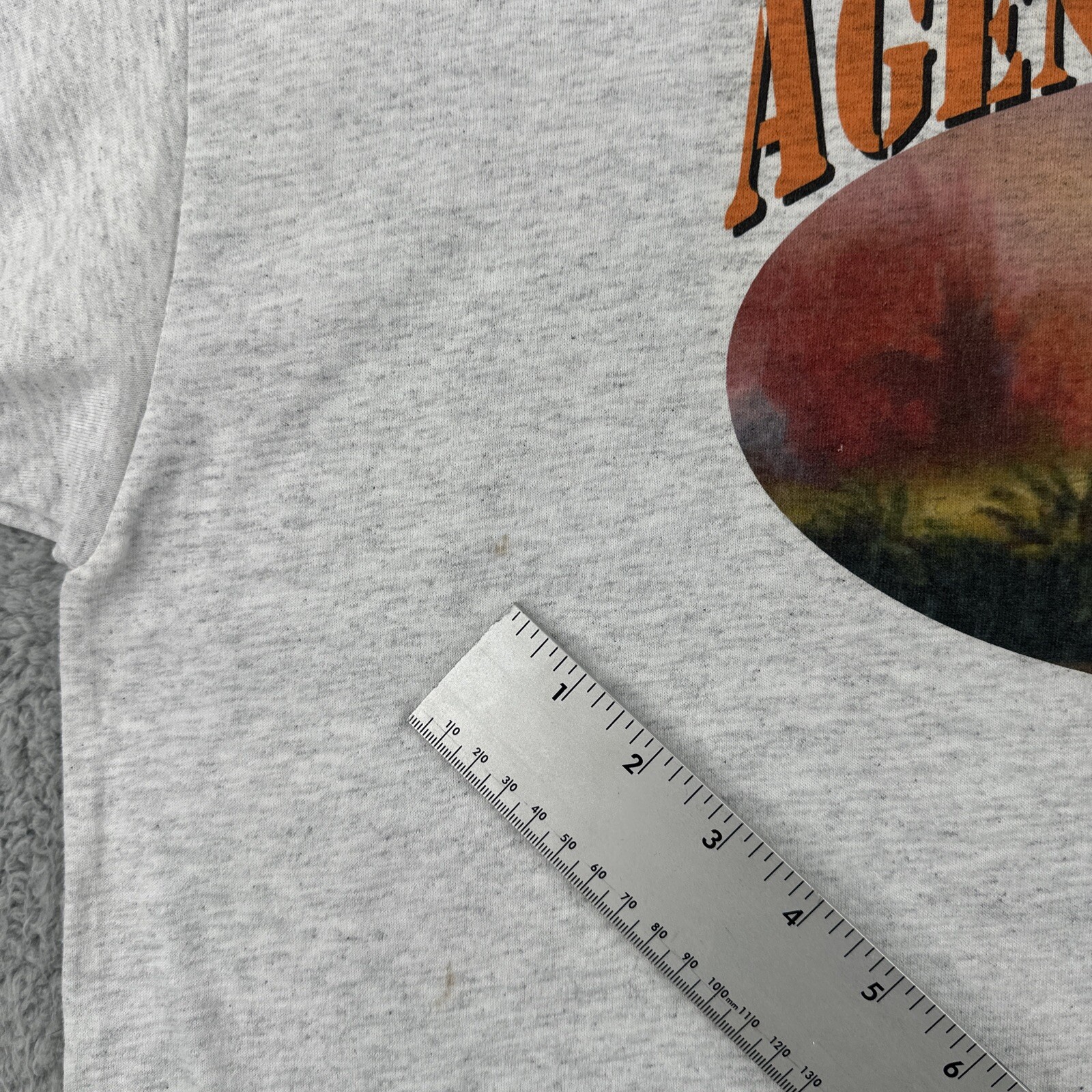 Vtg Hanes 50/50 XL Gray T Shirt Vietnam War Agent Orange Body Count Continues