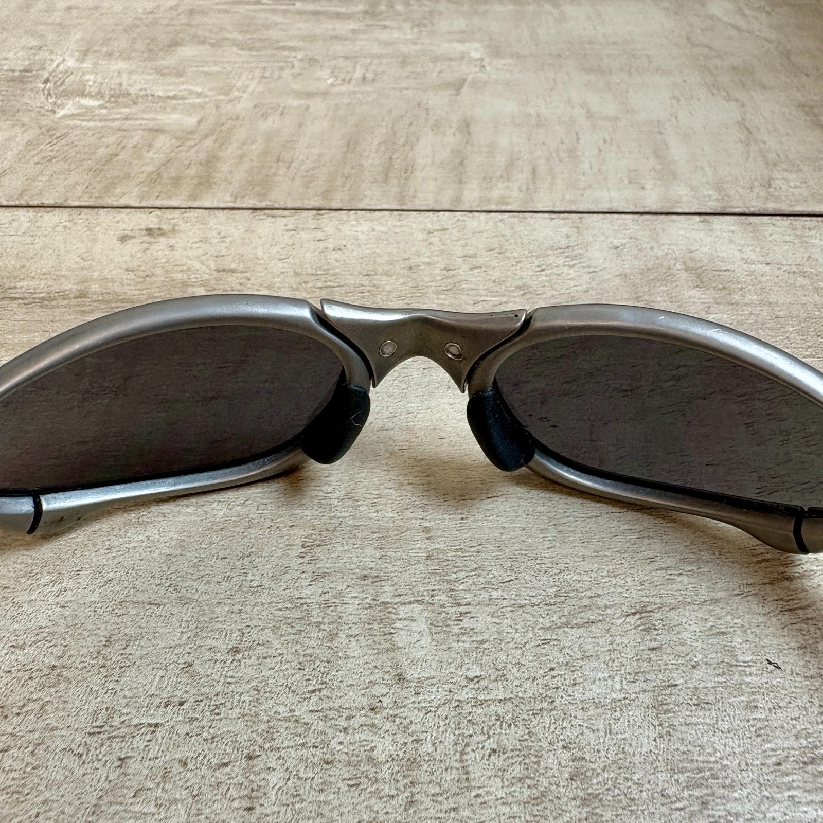 Oakley Authentic Vintage X metal Penny Titanium Ice Iridium with case Great con!