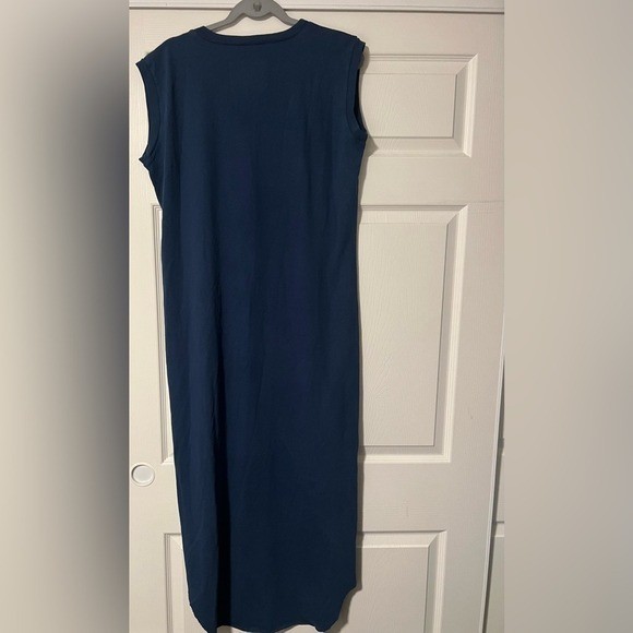 Frank & Eileen $178 Cory Vintage Muscle Tee Maxi Jersey Dress Deep Blue RARE (B)