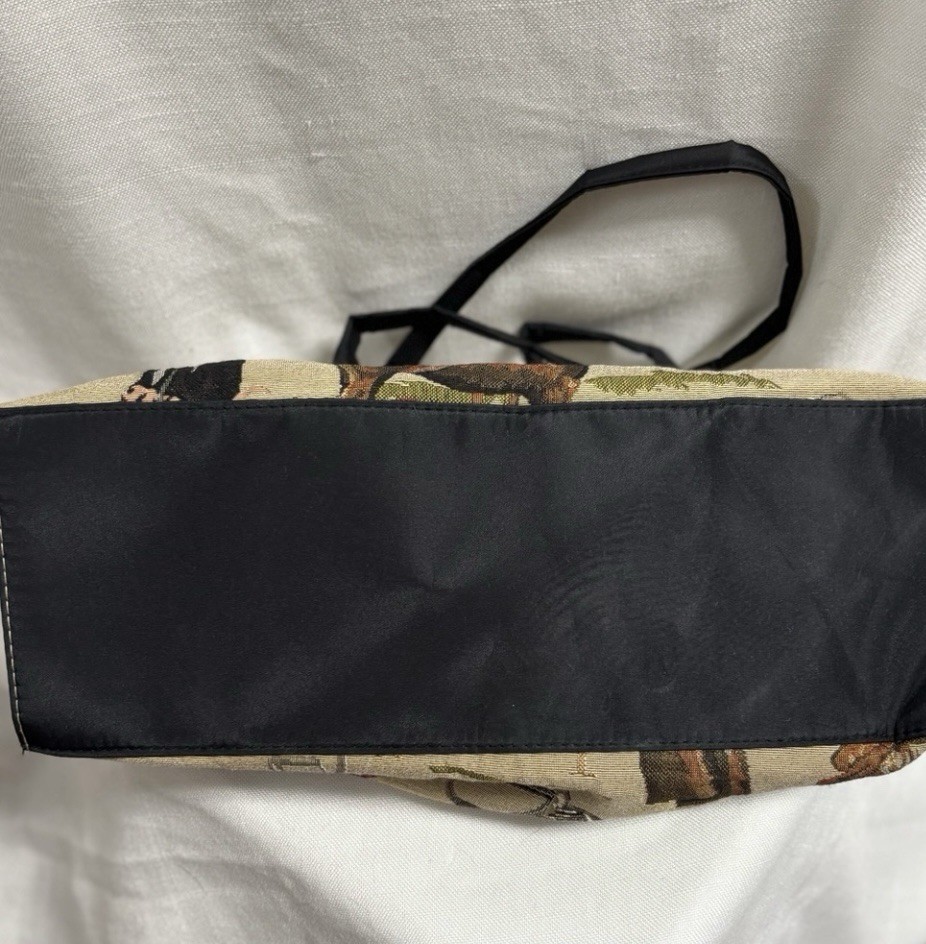 Classic Old Money Preppy Tapestry Academia Equestrian Purse