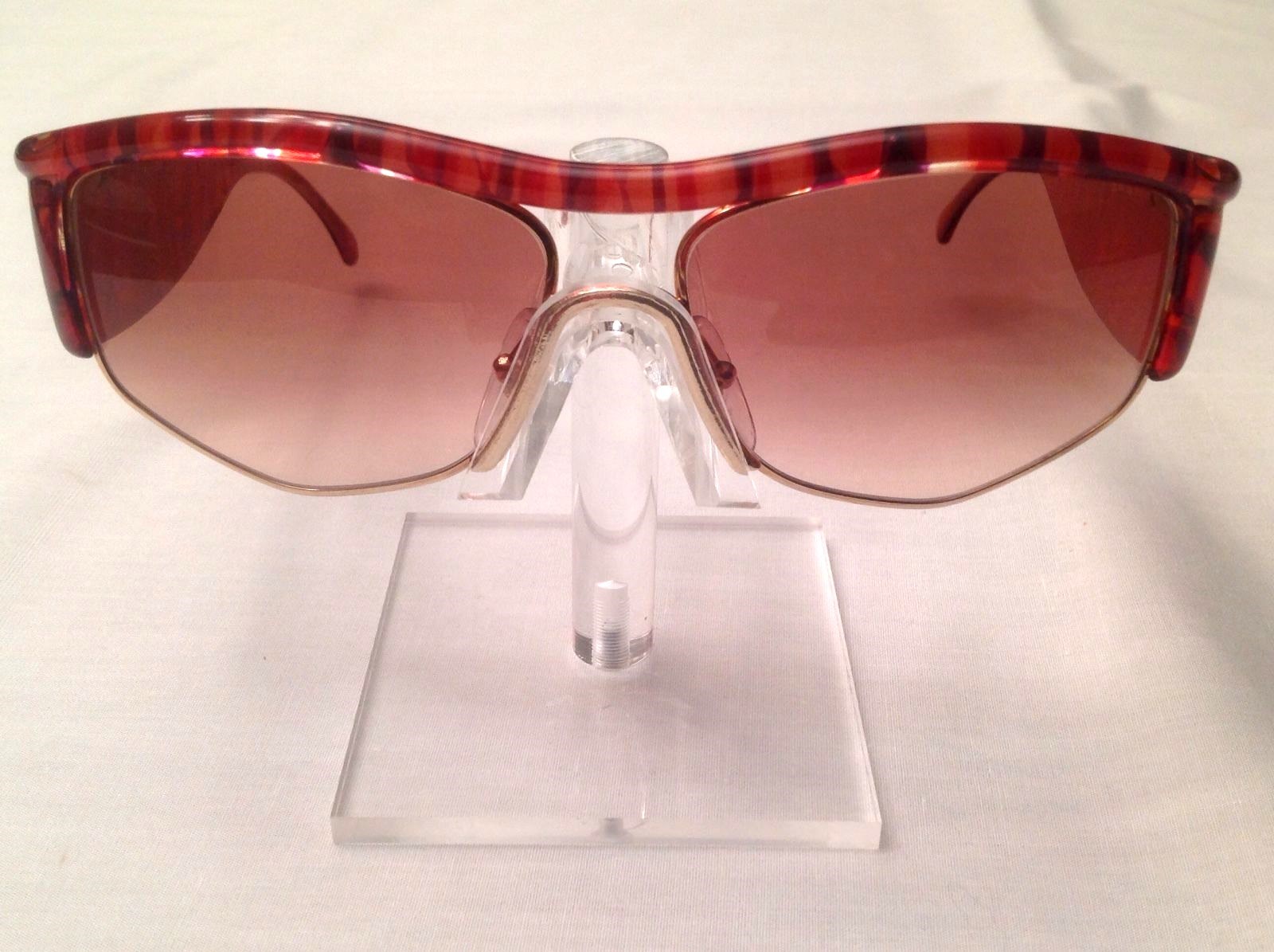 CHRISTIAN LACROIX VINTAGE 7389 30 60 DESIGN SUNGLASS MULTI RED/PINK/PURPLE NOS