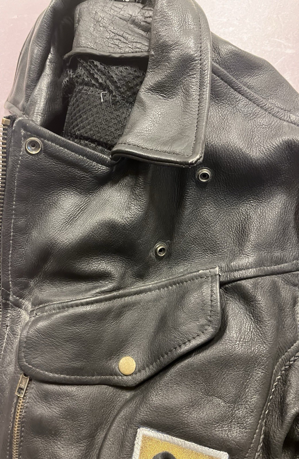 Vtg. Original MARAUDERS Nola Motorcycle Club Colors Leather Jacket NEW ORLEANS