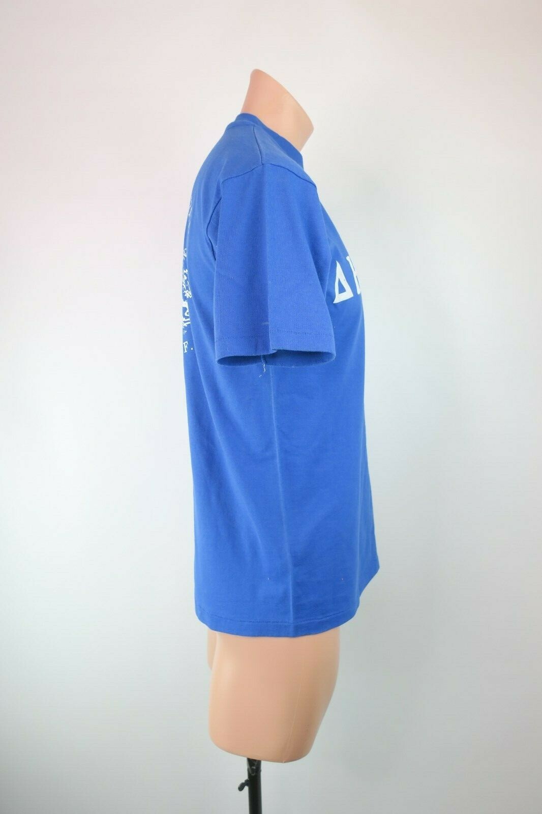 Single Stitch Vintage 90s AHMHTPH Greek Festival Cardiff CA Felt Letters Tee L