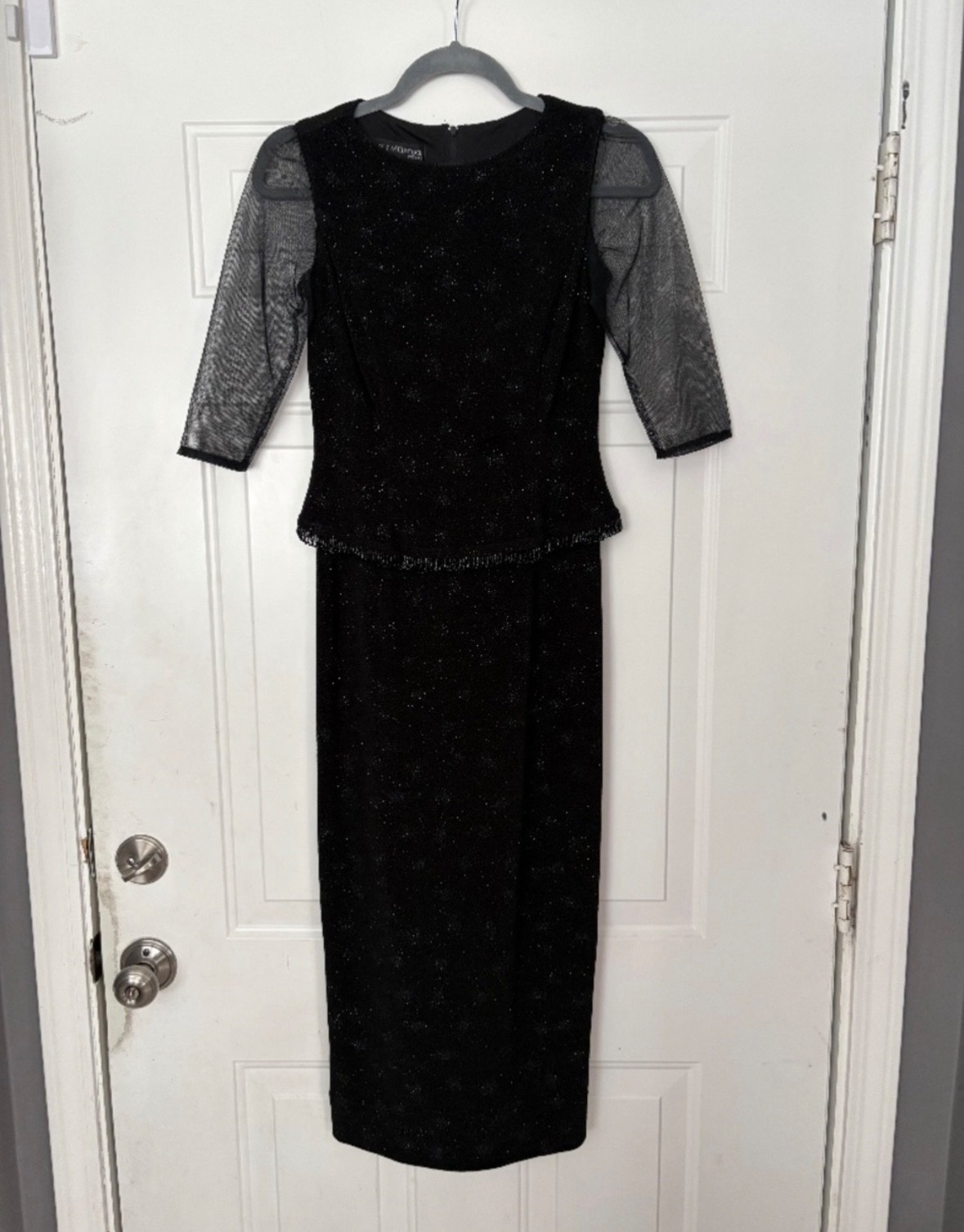 Vintage Scott McClintock Millennium 2000 2P black gown