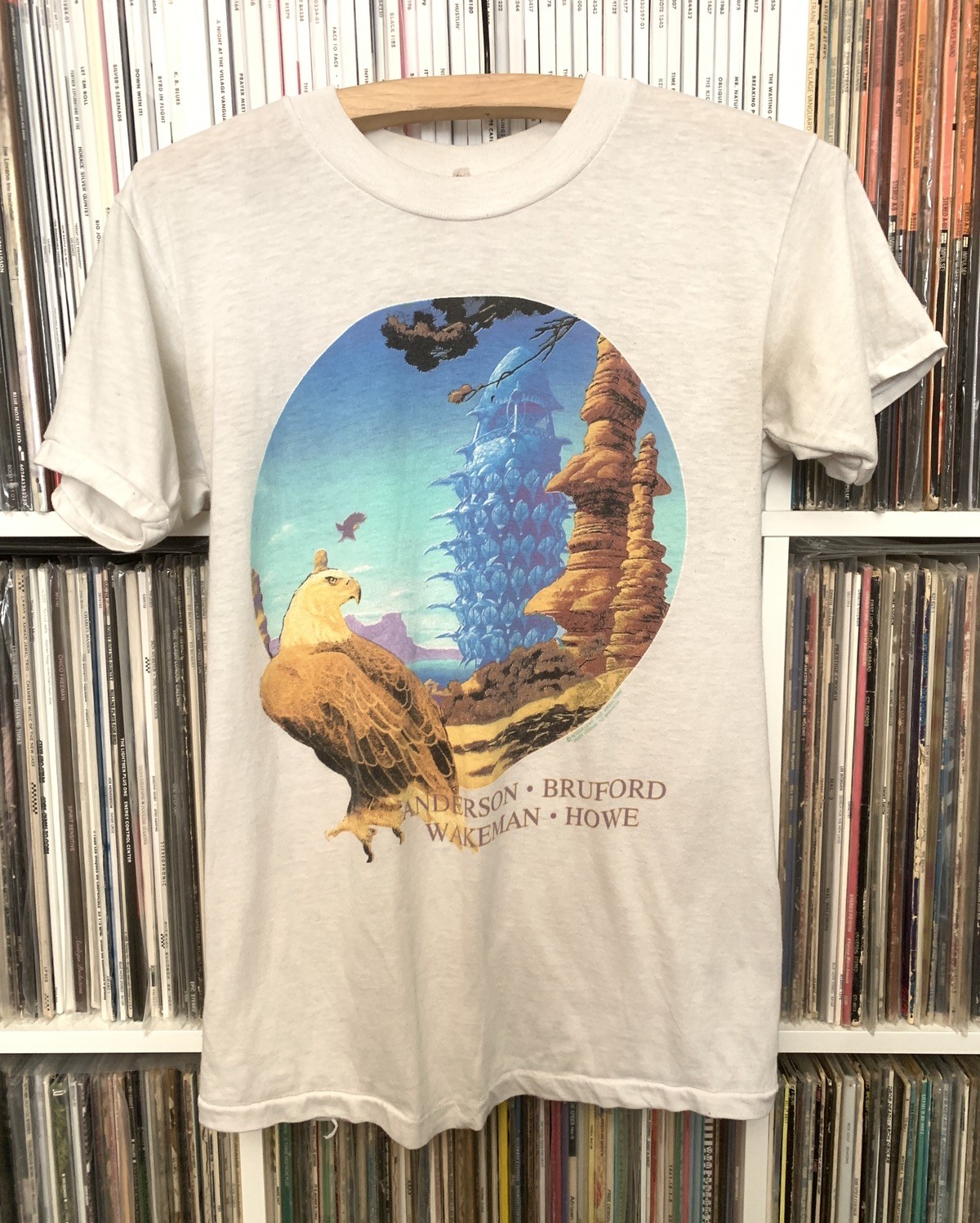Vintage YES Band T Shirt ANDERSON BRUFORD WAKEMAN HOWE US Tour 1989 Medium