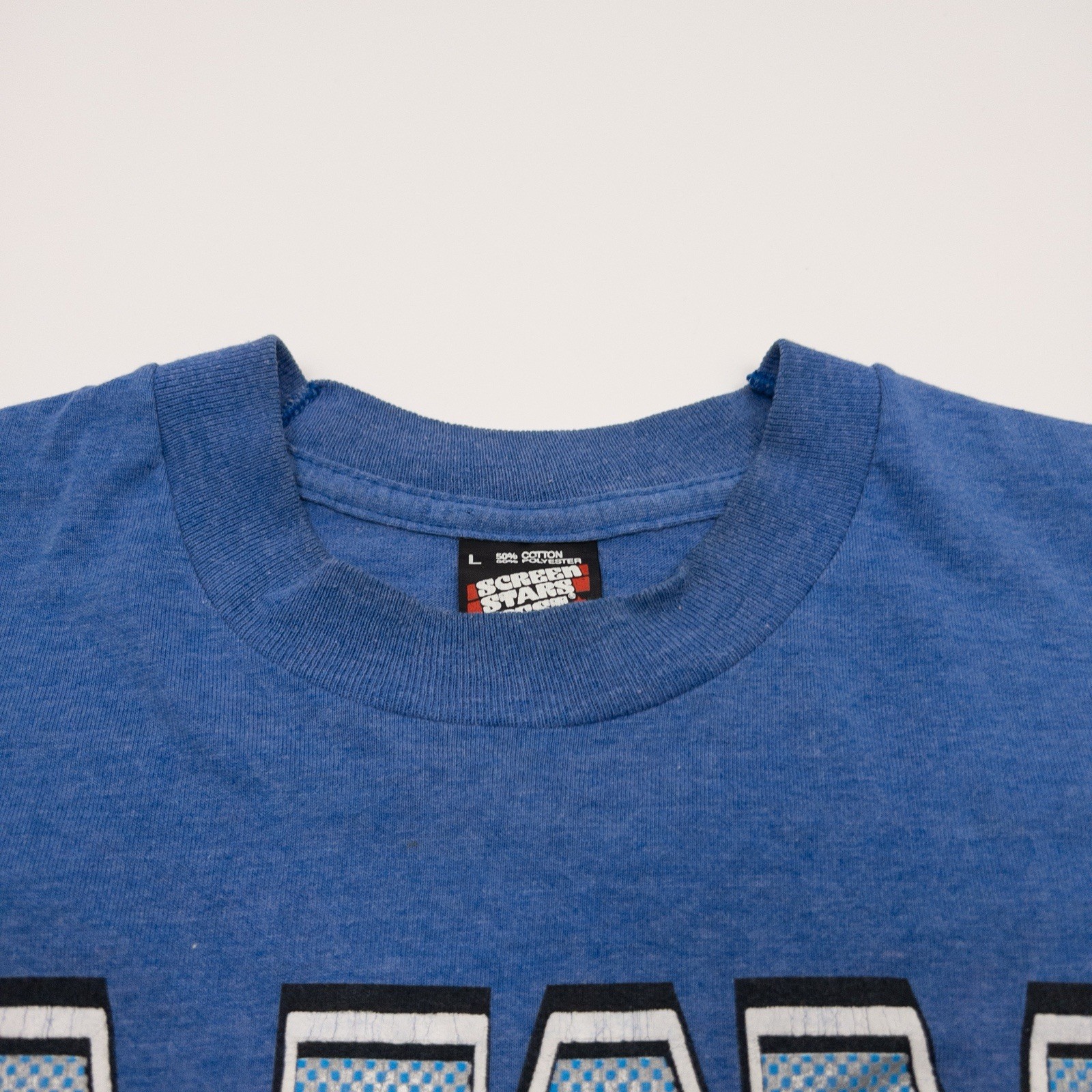 Vtg Screen Stars Best Air Force T Shirt Mens Large Blue Single Stitch USA Made