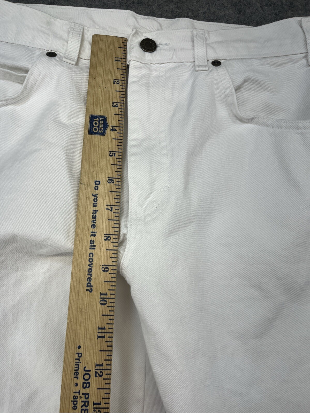 Manhattan Men’s White Jeans 32×32 Made in The USA 1980s Vintage