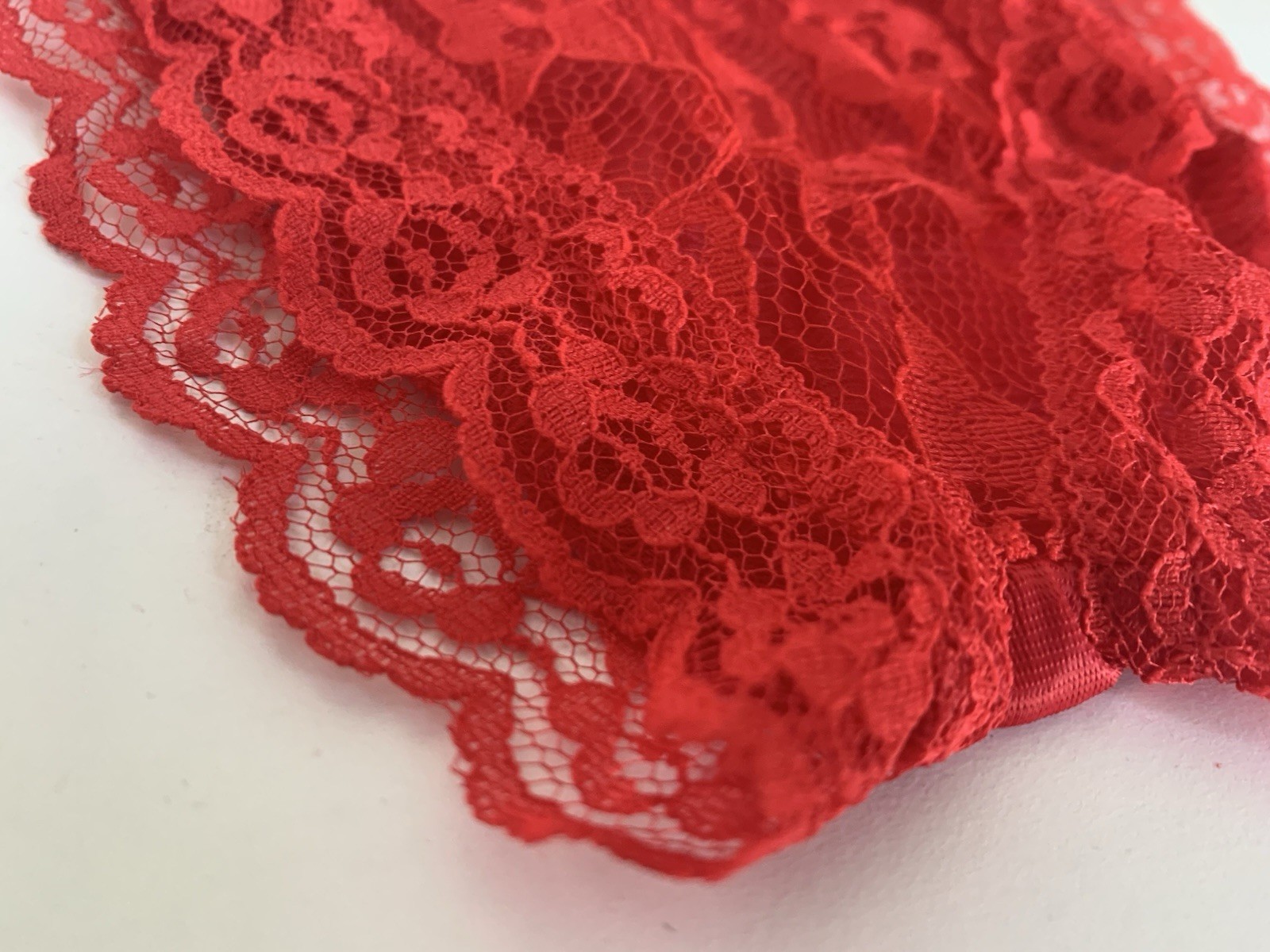 Vintage 80s 90s Red Panties 100% Nylon High Cut USA Made One Size Fits S/M/L