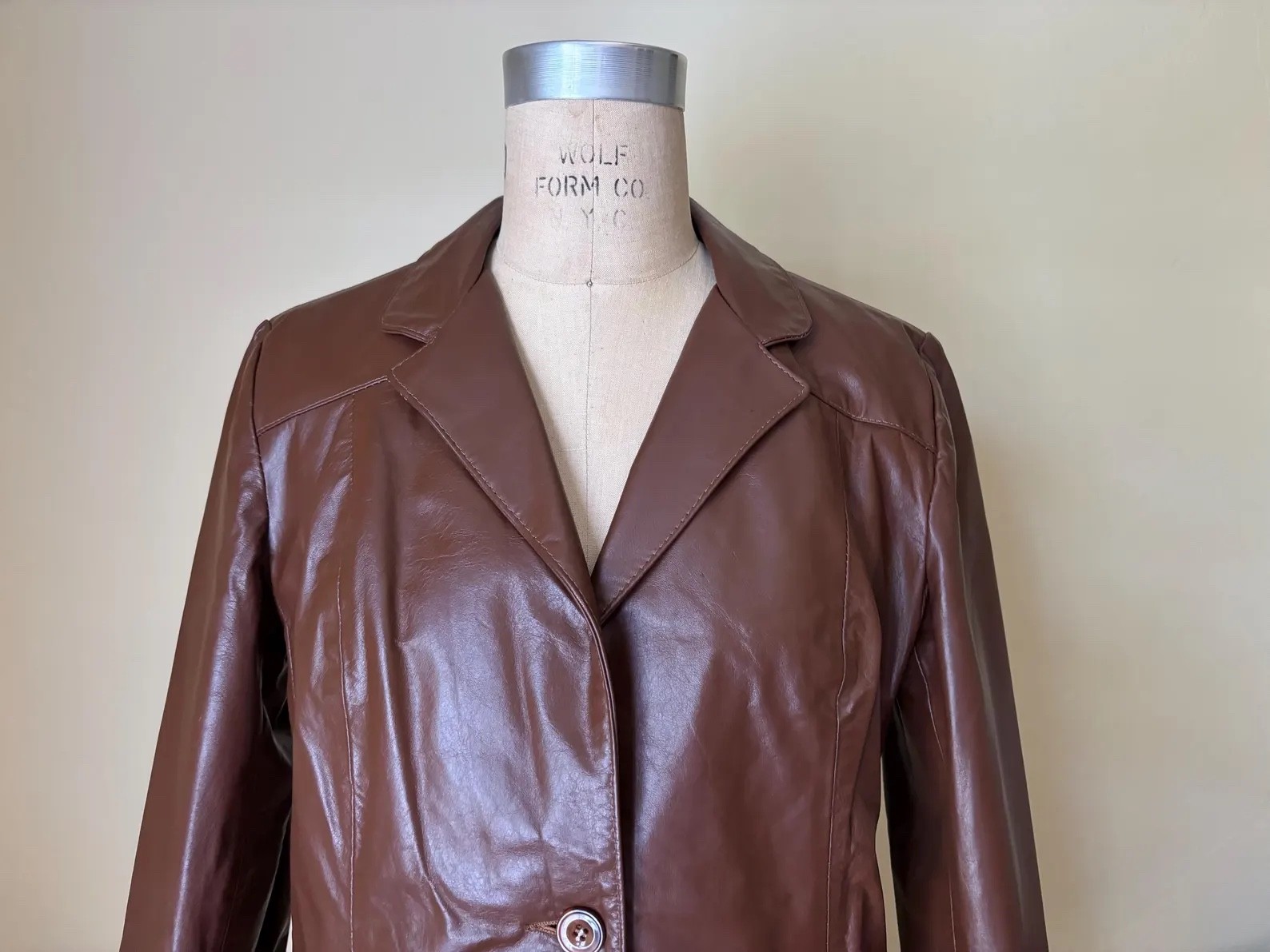Vintage 70s AVANTI Leather Menswear Western Style Jacket Blazer USA MADE M / L