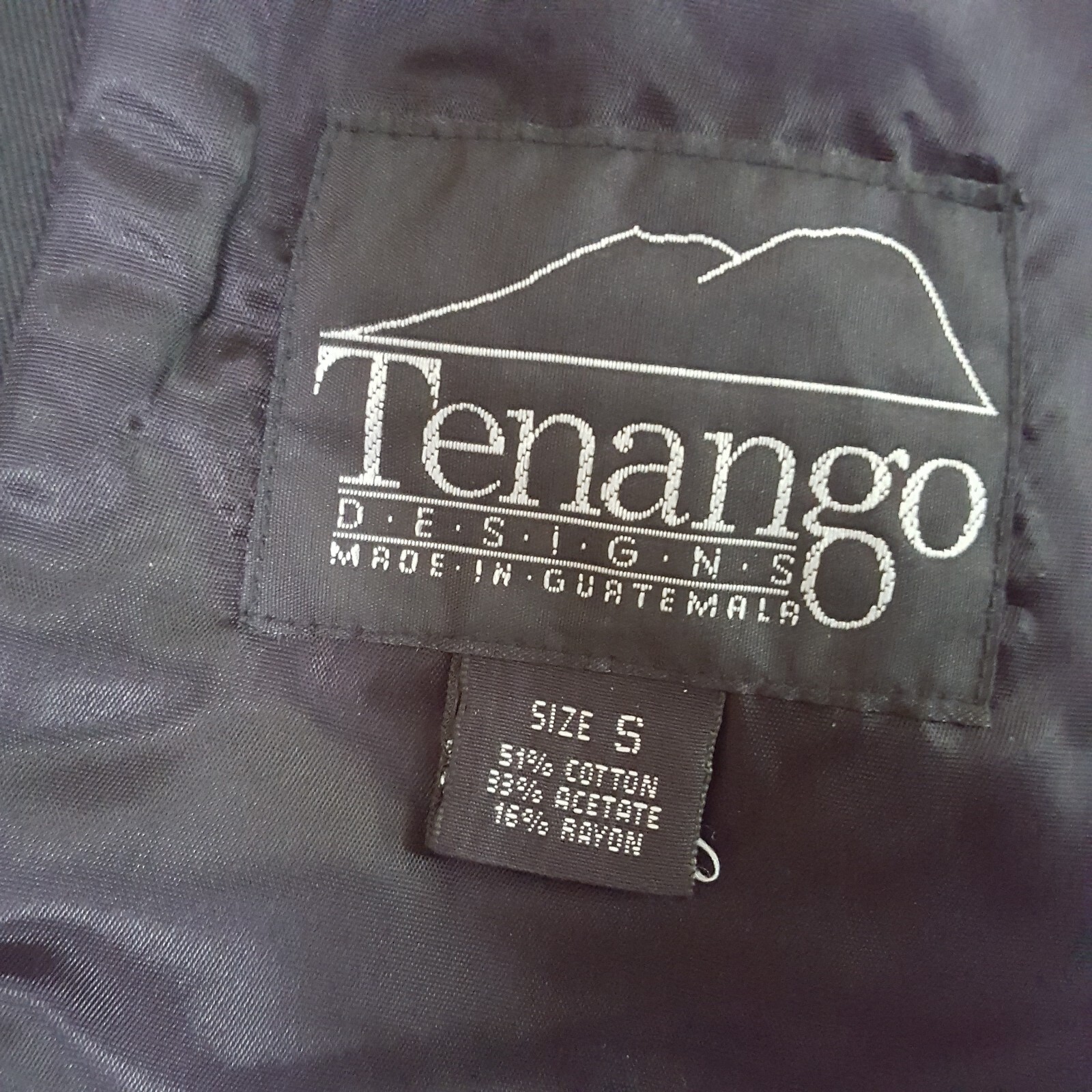 Vintage Tenango Women’s Jacket Coat Button Embroidered Casual Dress M Medium