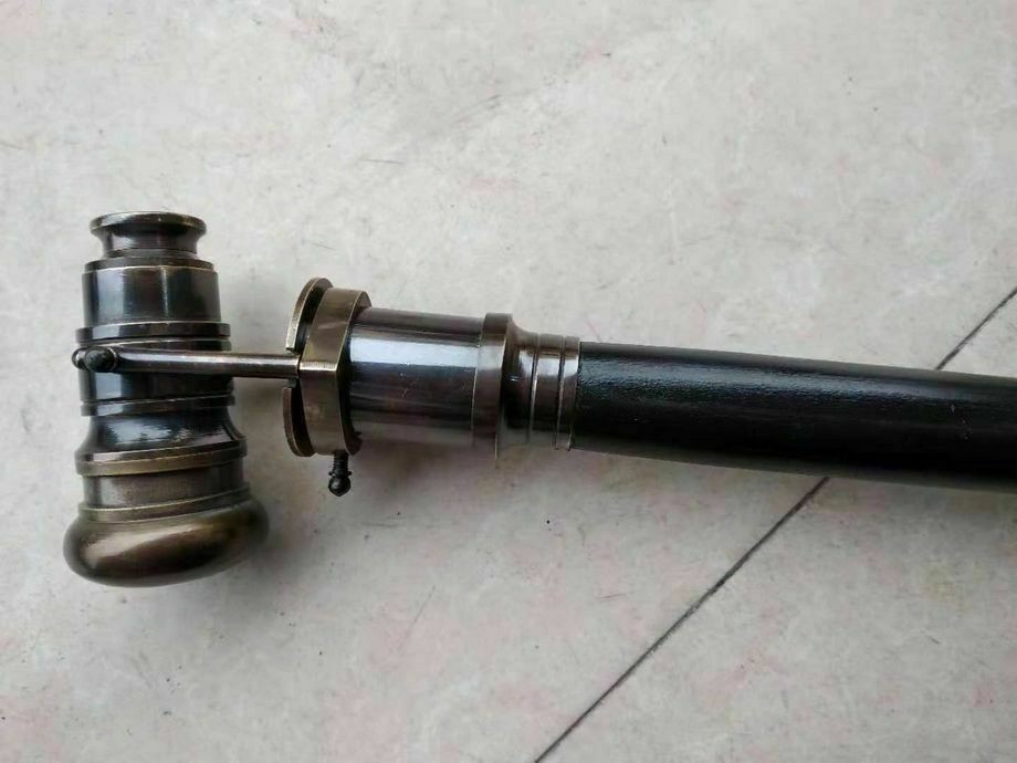 Victorian Brass Spy Hidden Handmade Vintage Telescope Walking Wooden Stick Cane