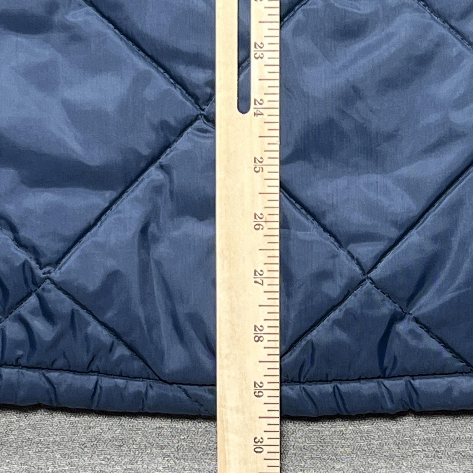 Vintage 60s Quilted Work Jacket Mens Medium Blue Insulated Workwear Diamond