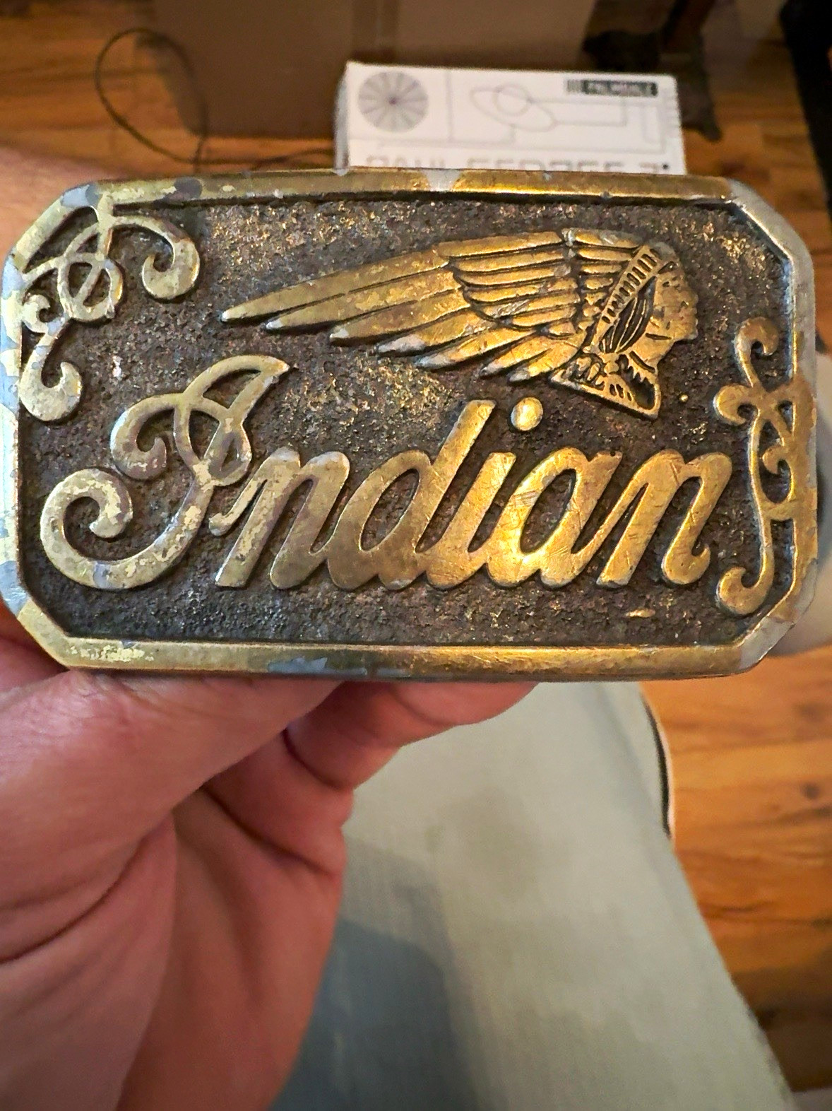 Rare winged skull Indian Motorcycle Limited Edition Belt Buckle