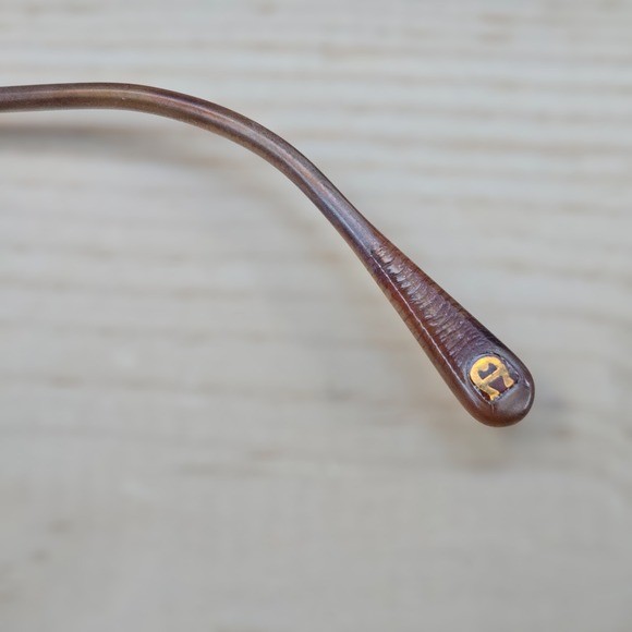 VTG Etienne Aigner Silver Oval Eyeglasses 54-17 135mm Twisted Metal Liberty 1