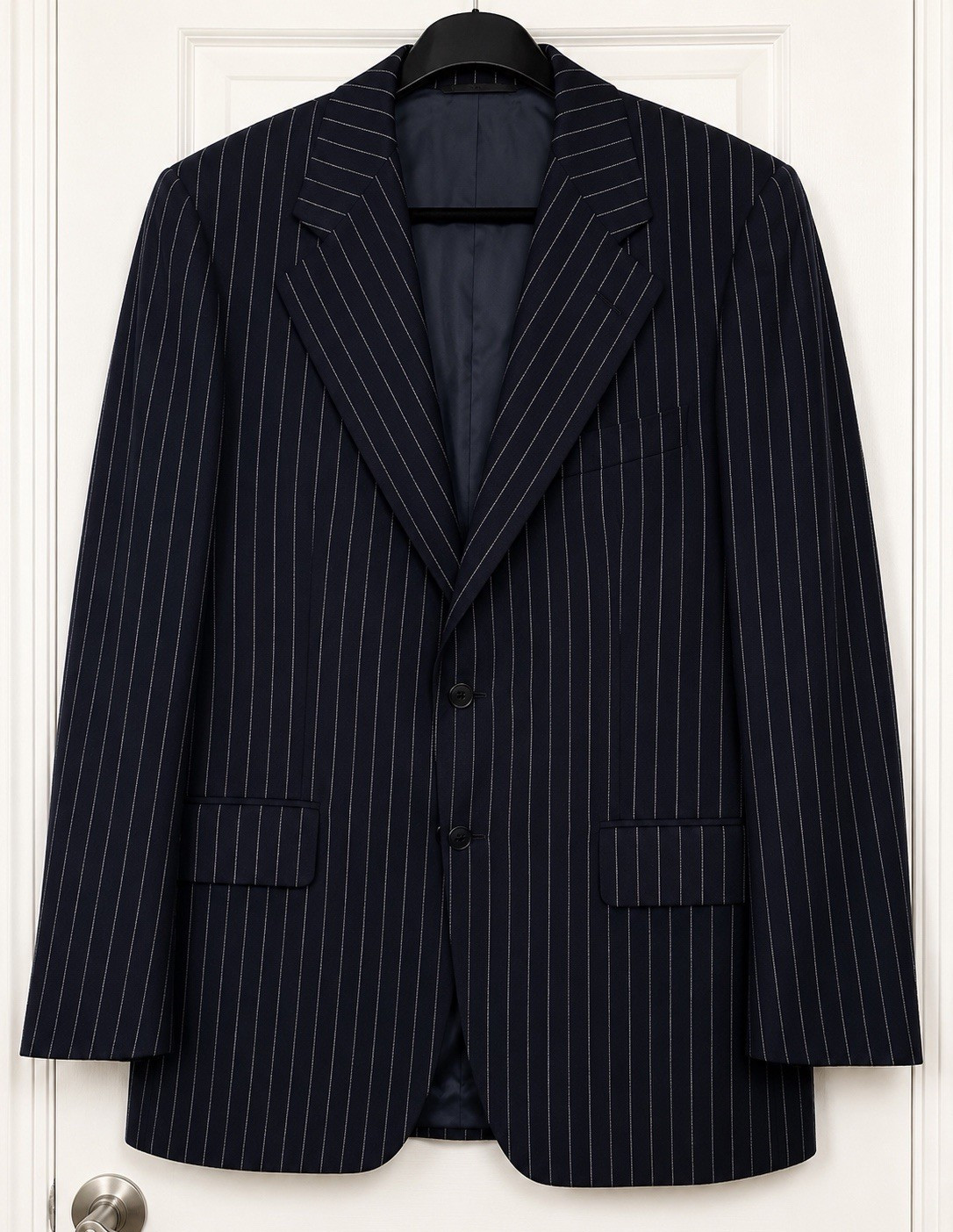 Vintage 1975 Oxford Clothes Massey’s King Copeland Navy Pinstripe Blazer 40R