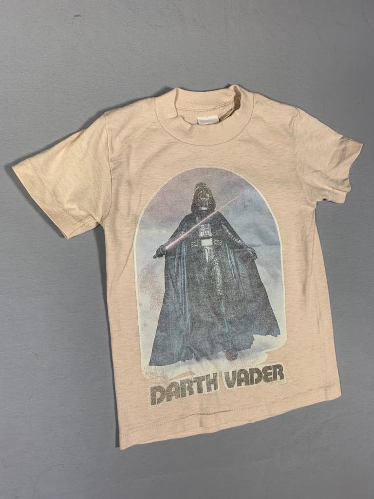 VINTAGE 70’S STAR WARS DARTH VADER T SHIRT 50 50 ORIGINAL KID / TODDLER SIZE
